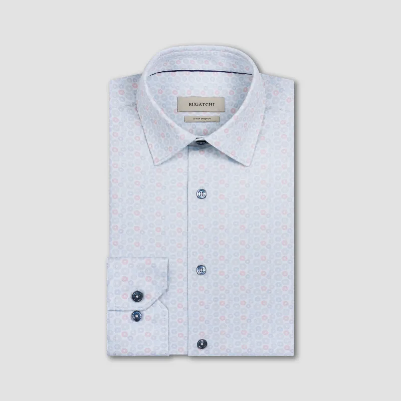 James OoohCotton Geometric Shirt sold by Bugatchi