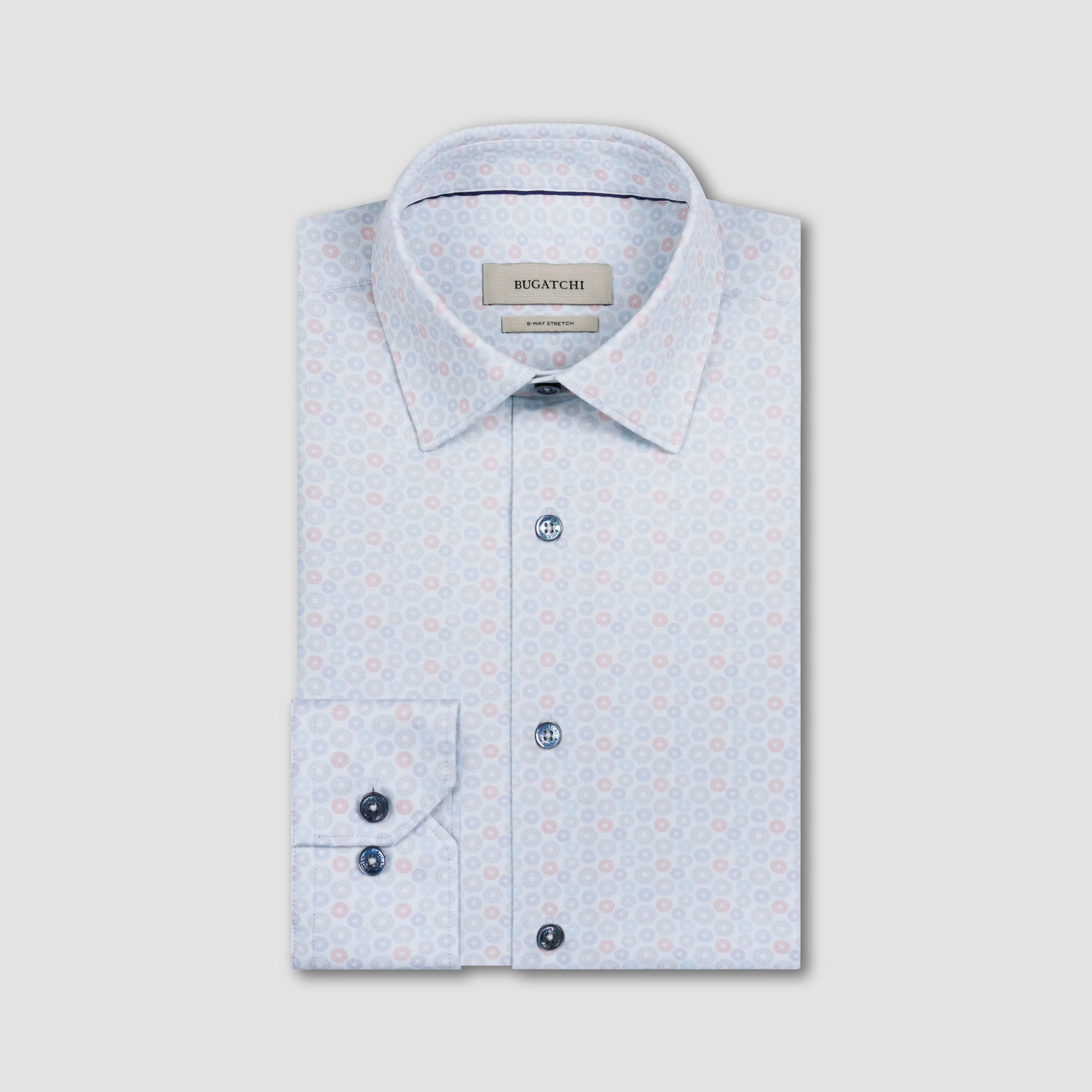 James OoohCotton Geometric Shirt sold by Bugatchi