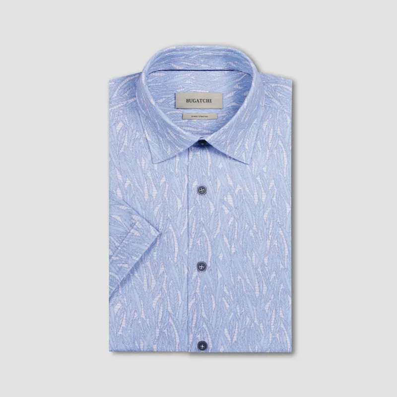 Miles OoohCotton Leaf Print Short-Sleeve Shirt sold by Bugatchi