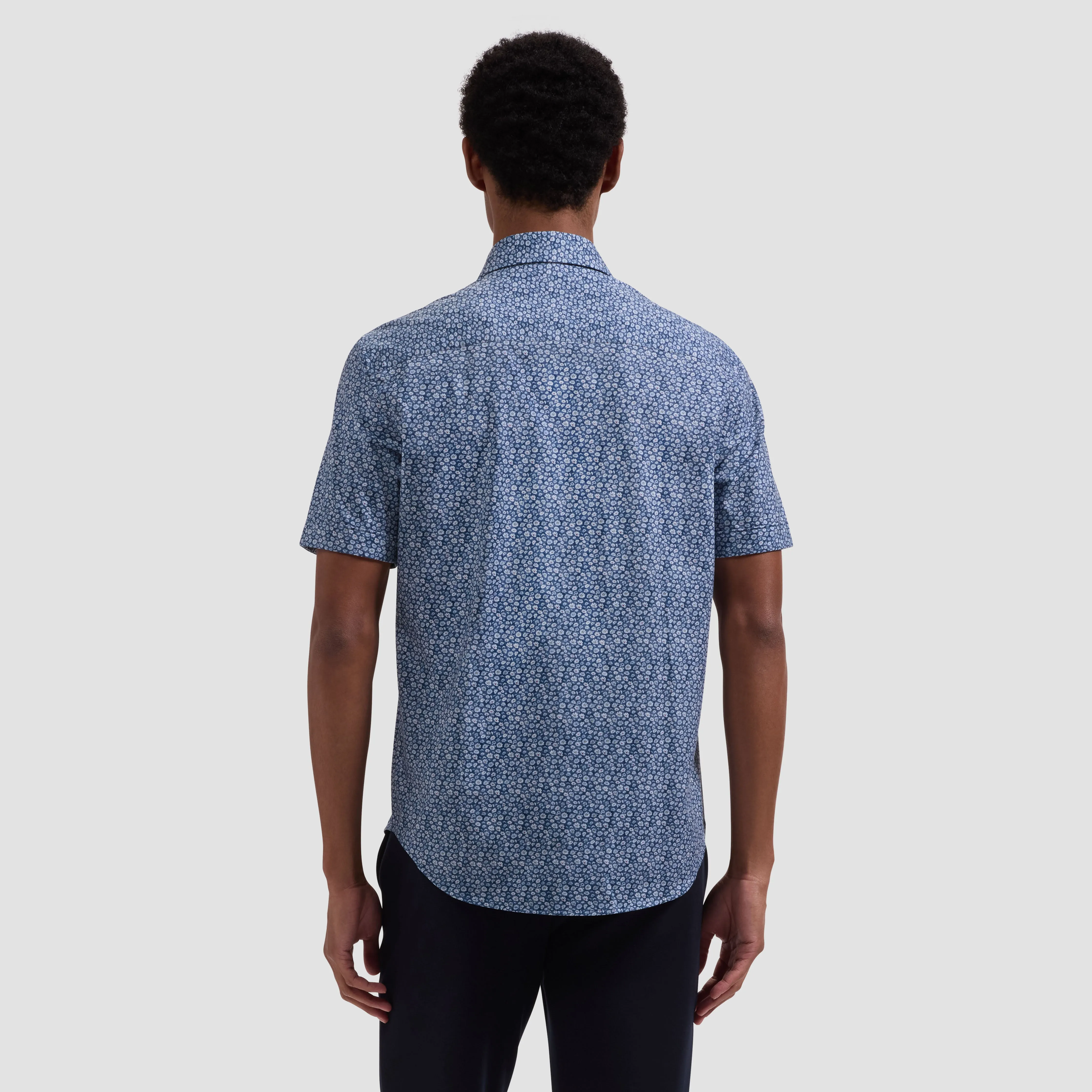 Miles OoohCotton Floral Short-Sleeve Shirt sold by Bugatchi product image thumbnail 3