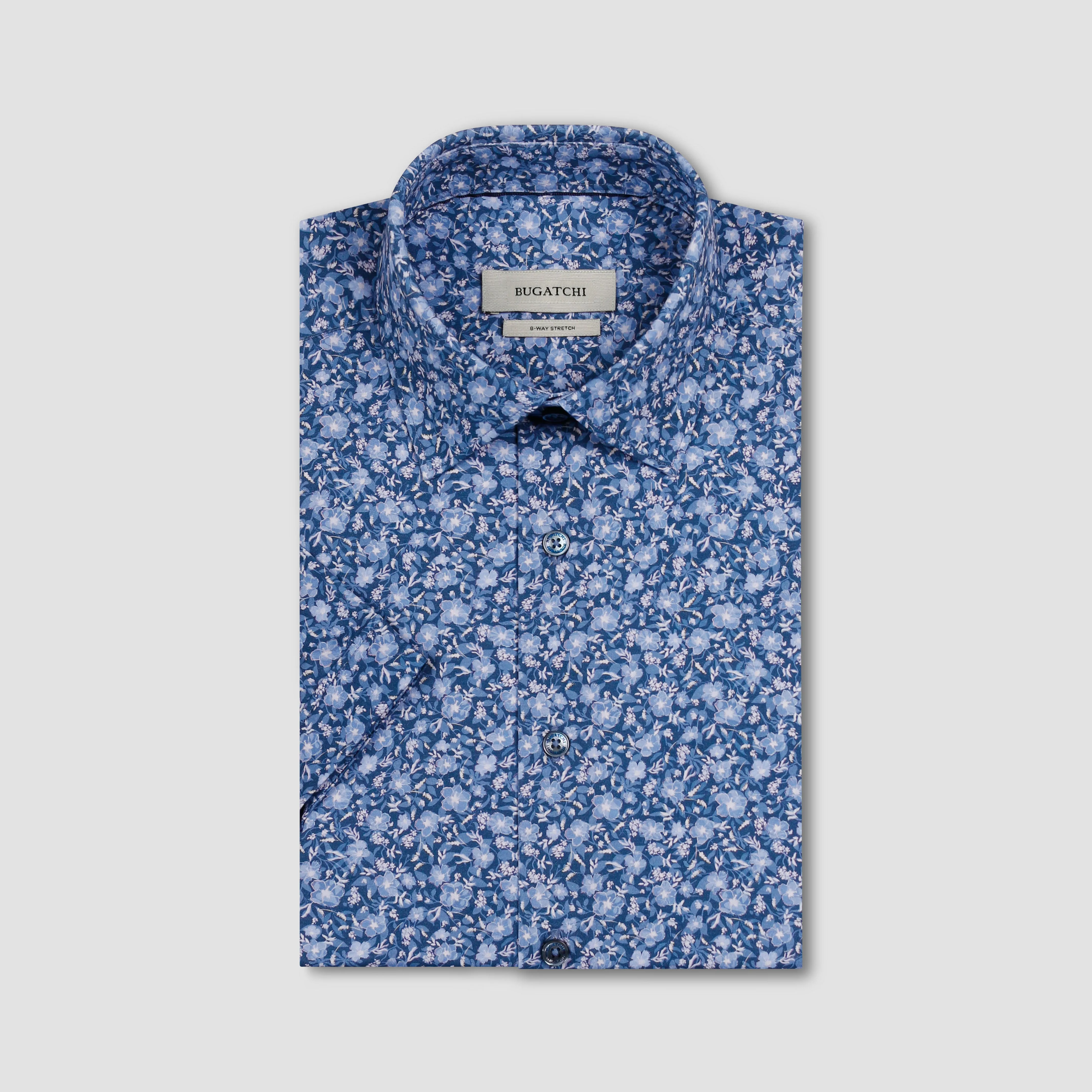 Miles OoohCotton Floral Short-Sleeve Shirt sold by Bugatchi