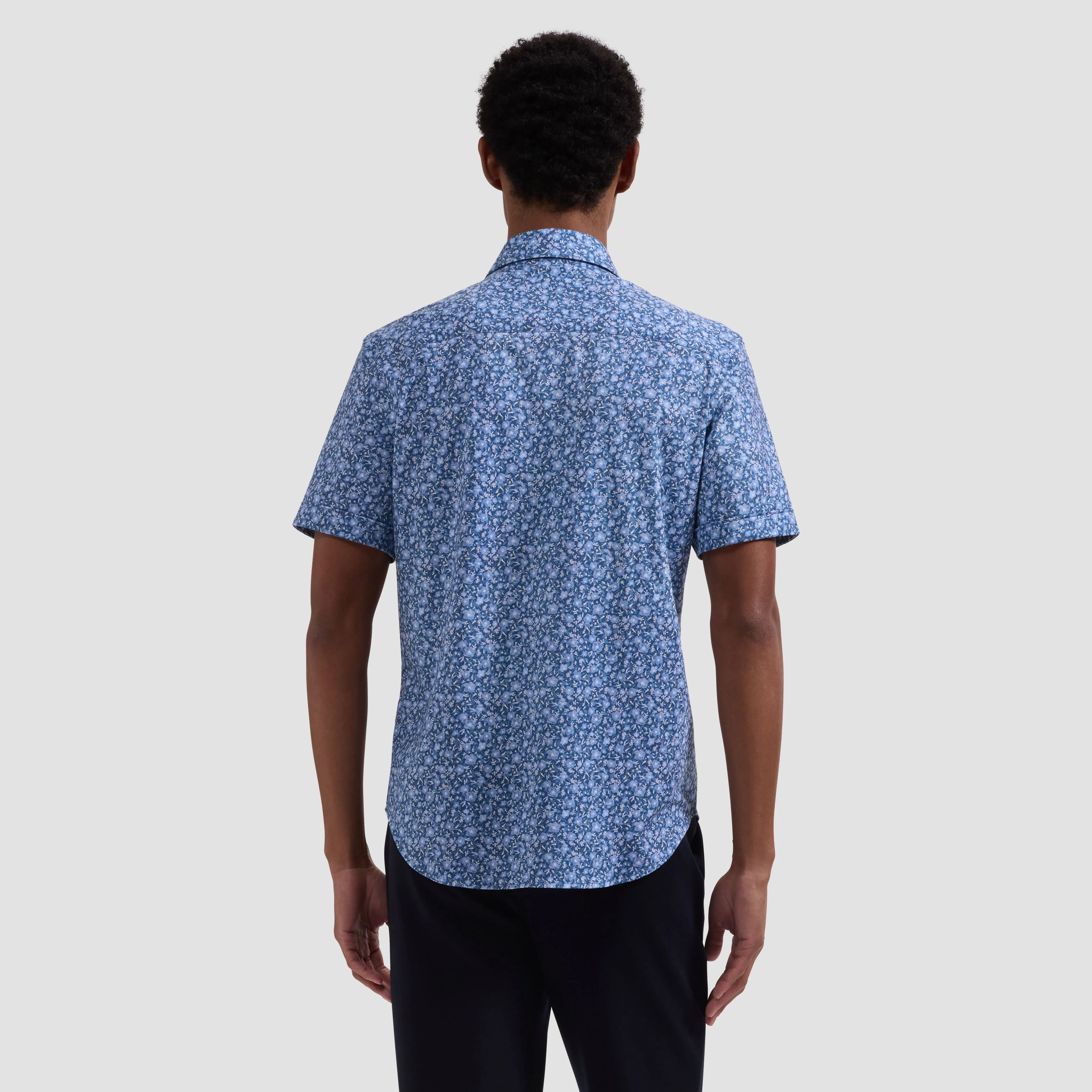 Miles OoohCotton Floral Short-Sleeve Shirt sold by Bugatchi product image thumbnail 3