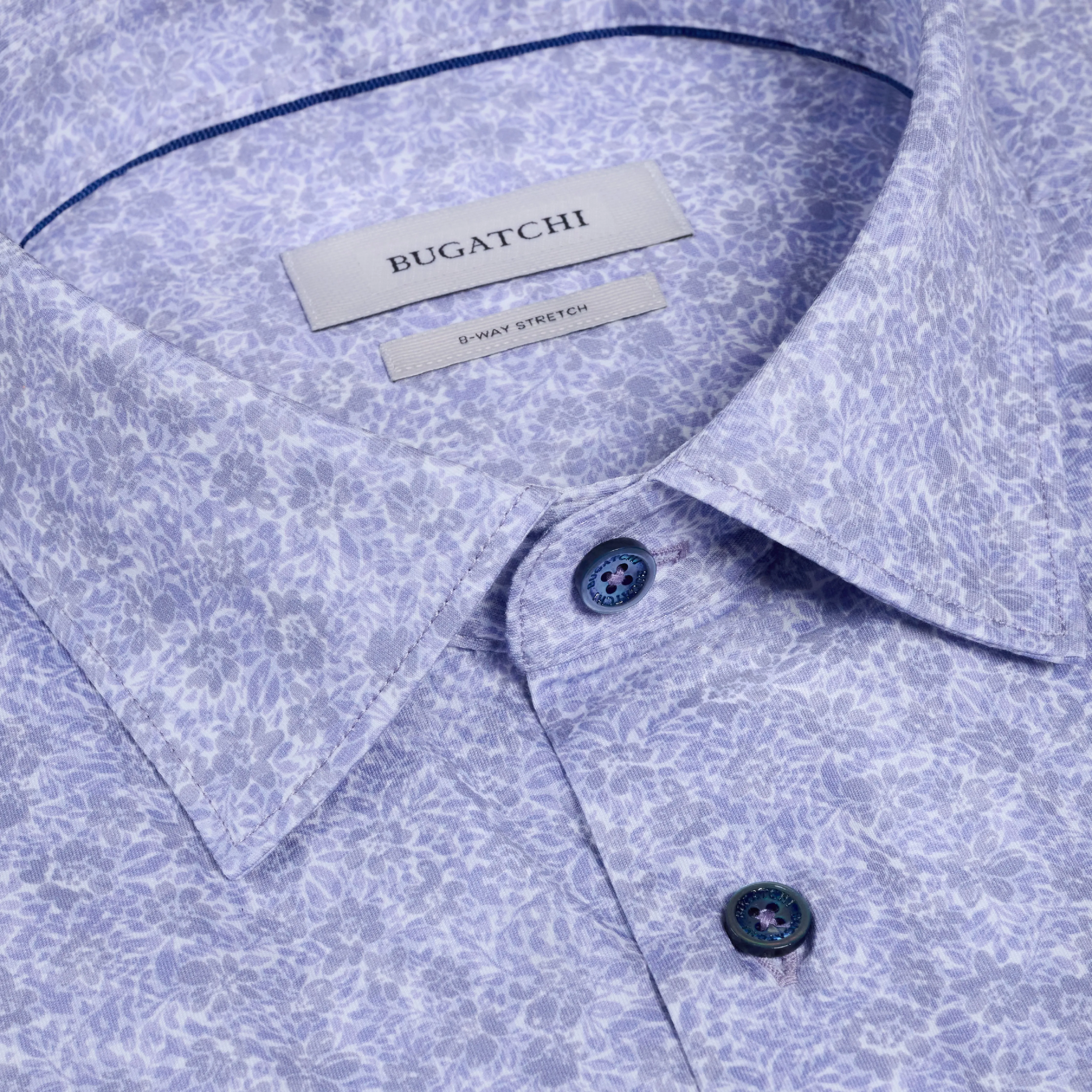 Miles OoohCotton Floral Short-Sleeve Shirt sold by Bugatchi product image thumbnail 5