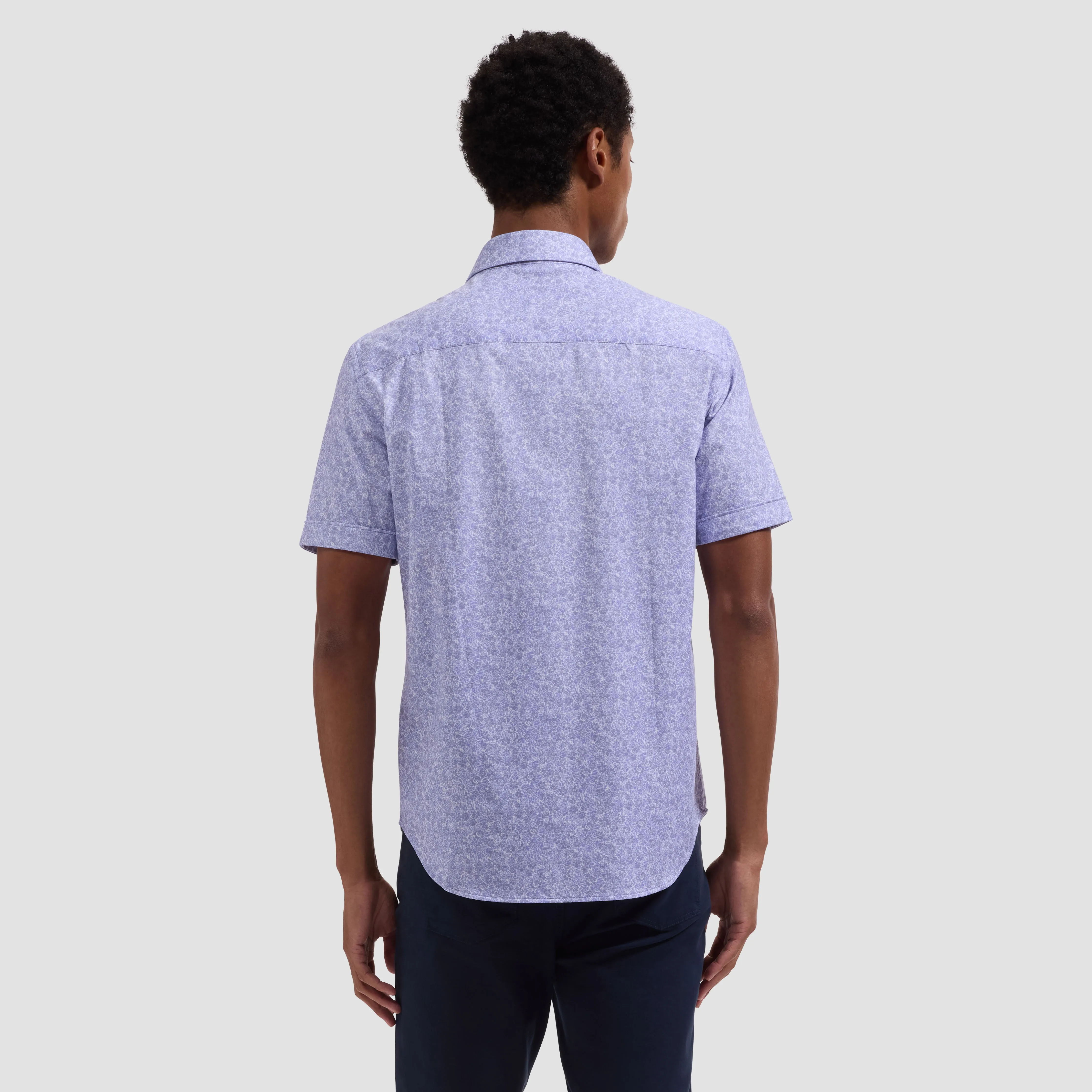 Miles OoohCotton Floral Short-Sleeve Shirt sold by Bugatchi product image thumbnail 3