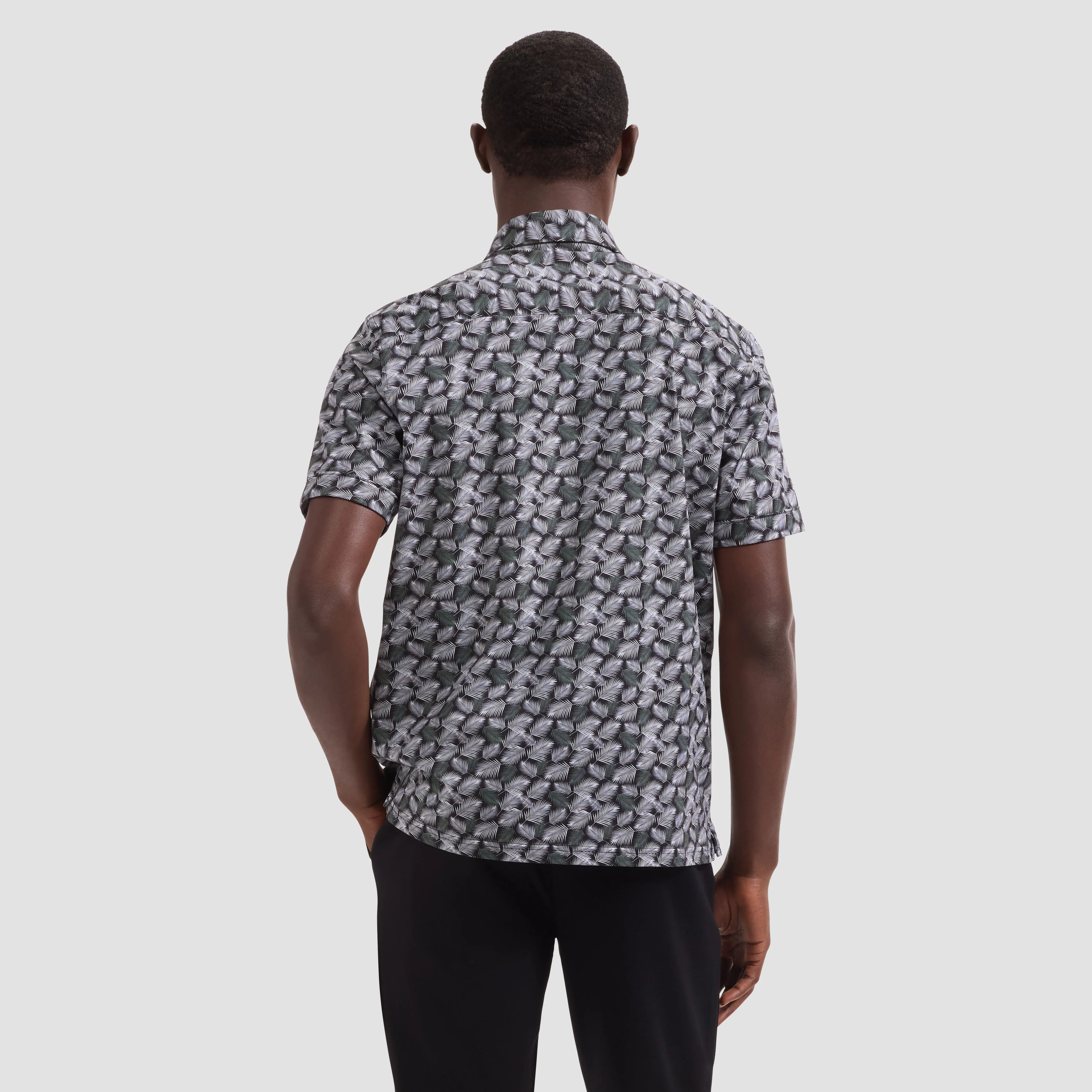 Milo OoohCotton Leaf Print Short-Sleeve Shirt sold by Bugatchi product image thumbnail 3