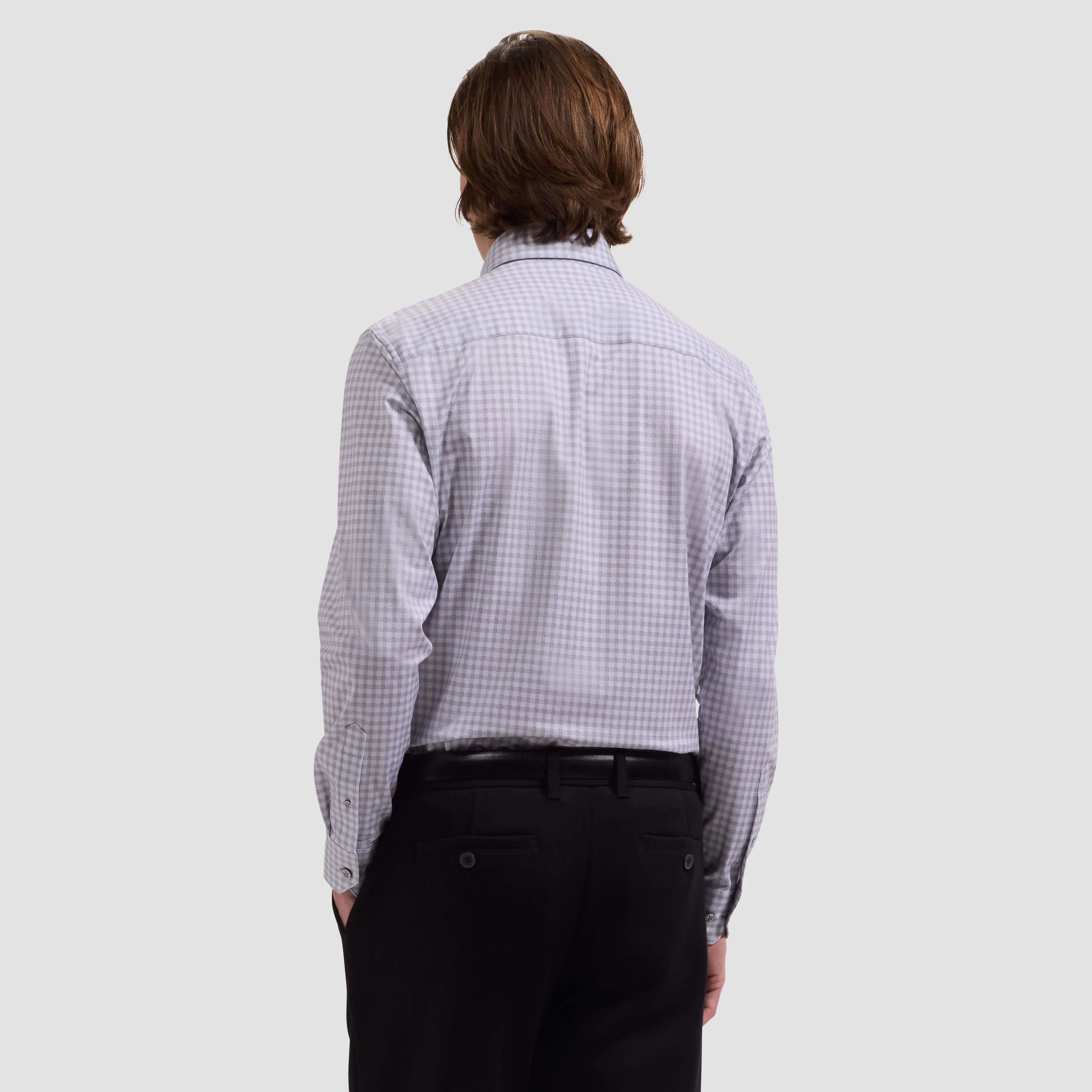 Devon OoohCotton Gingham Check Shirt sold by Bugatchi product image thumbnail 3