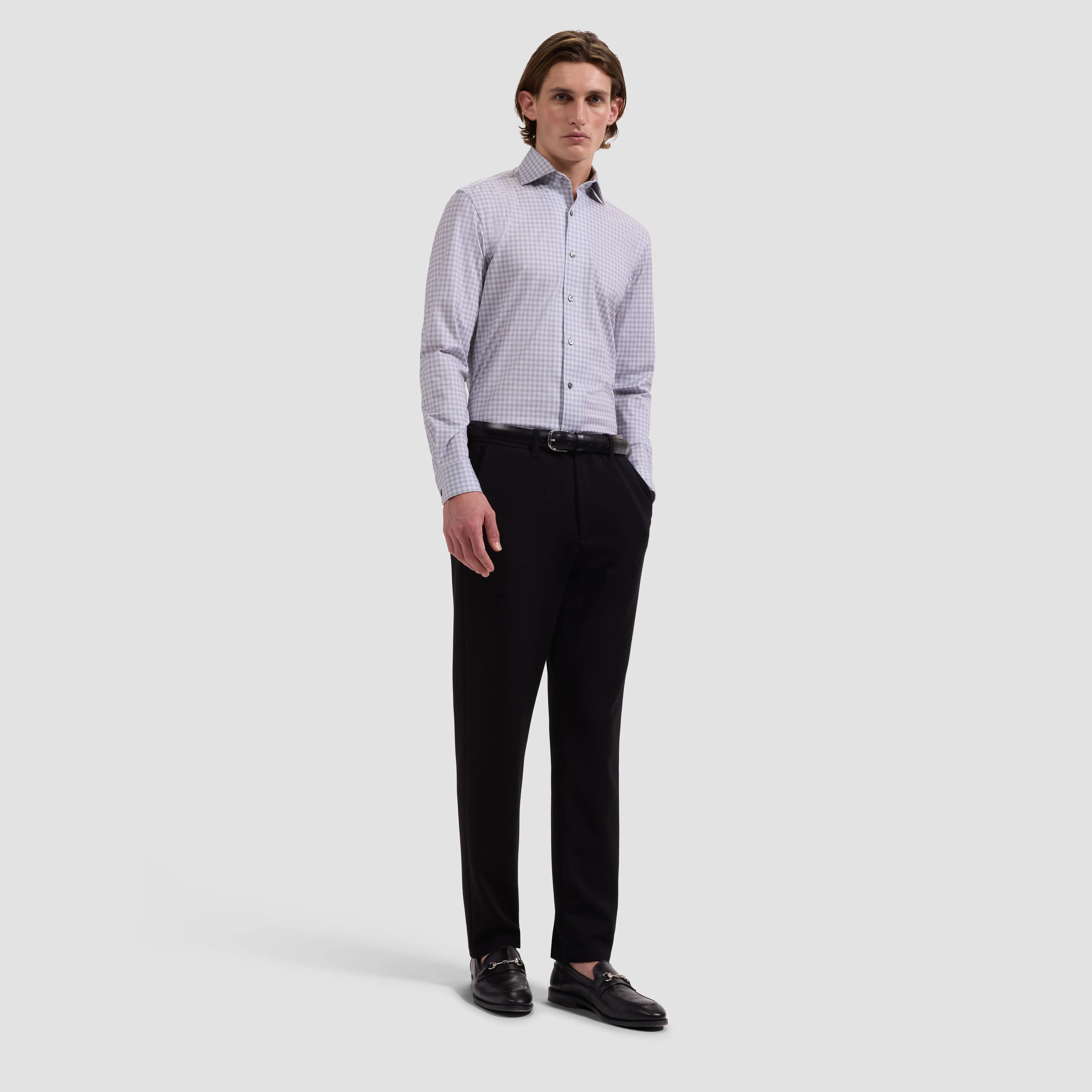 Devon OoohCotton Gingham Check Shirt sold by Bugatchi product image thumbnail 4