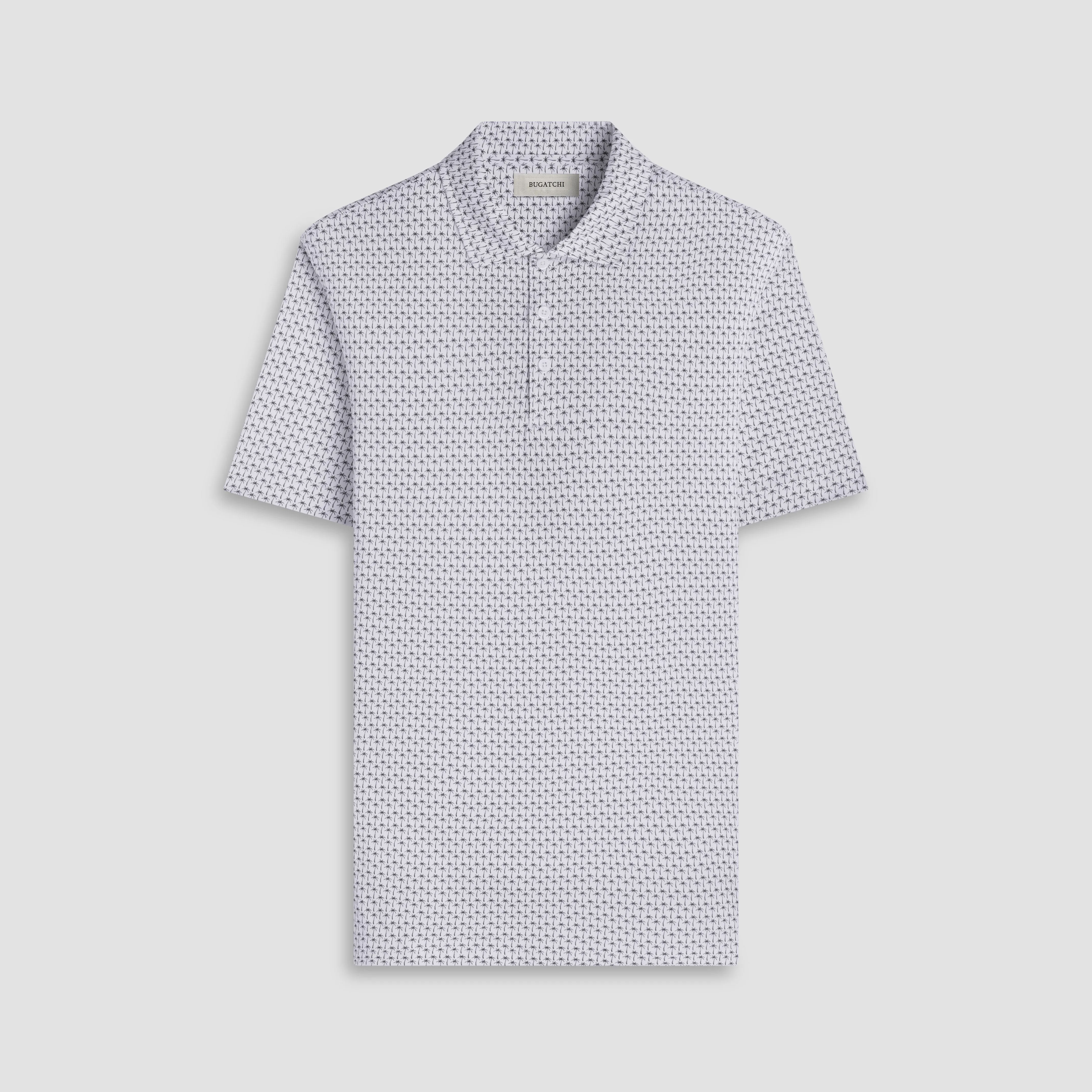 Victor OoohCotton Mini Palm Polo Shirt sold by Bugatchi