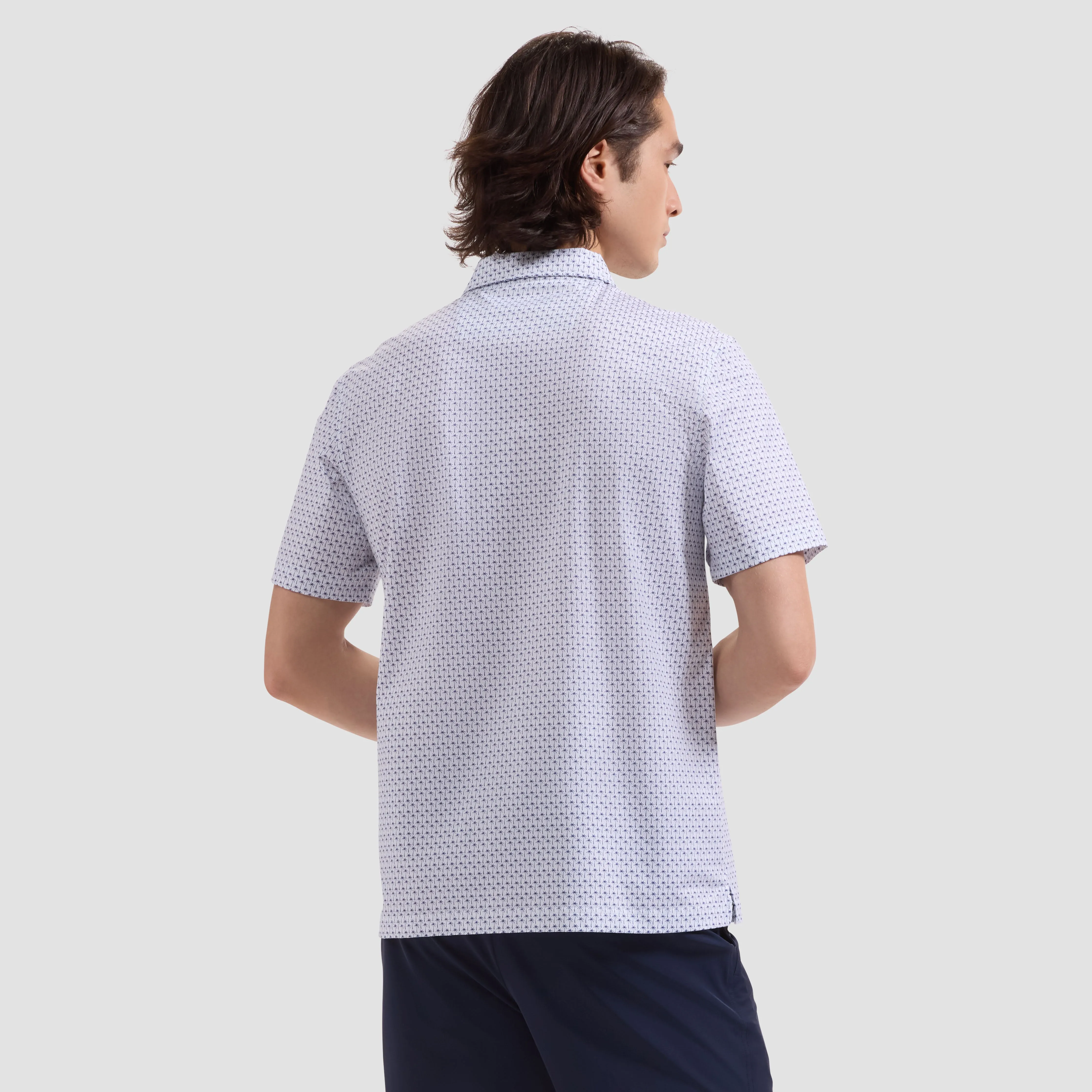 Victor OoohCotton Mini Palm Polo Shirt sold by Bugatchi product image thumbnail 3