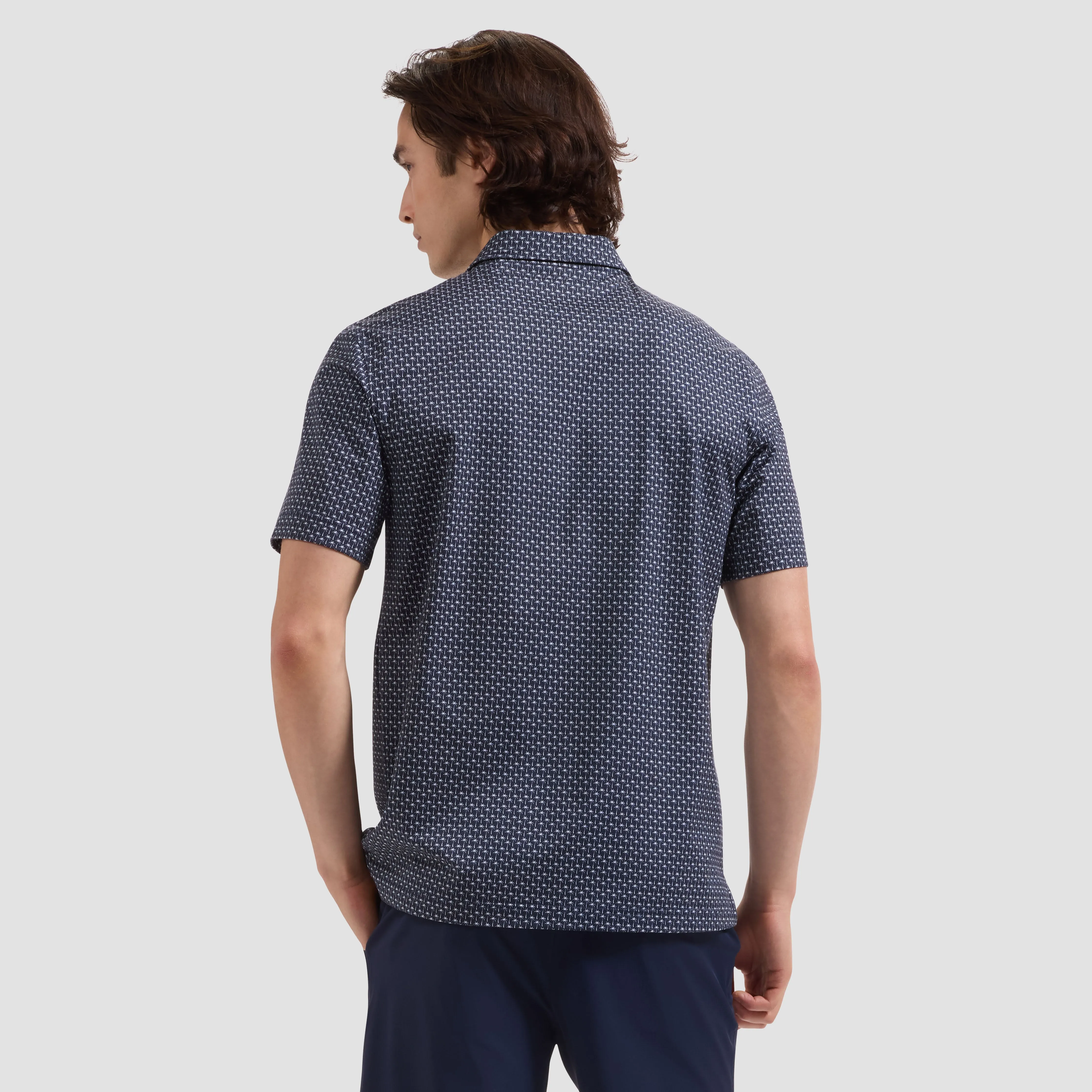 Victor OoohCotton Mini Palm Polo Shirt sold by Bugatchi product image thumbnail 3
