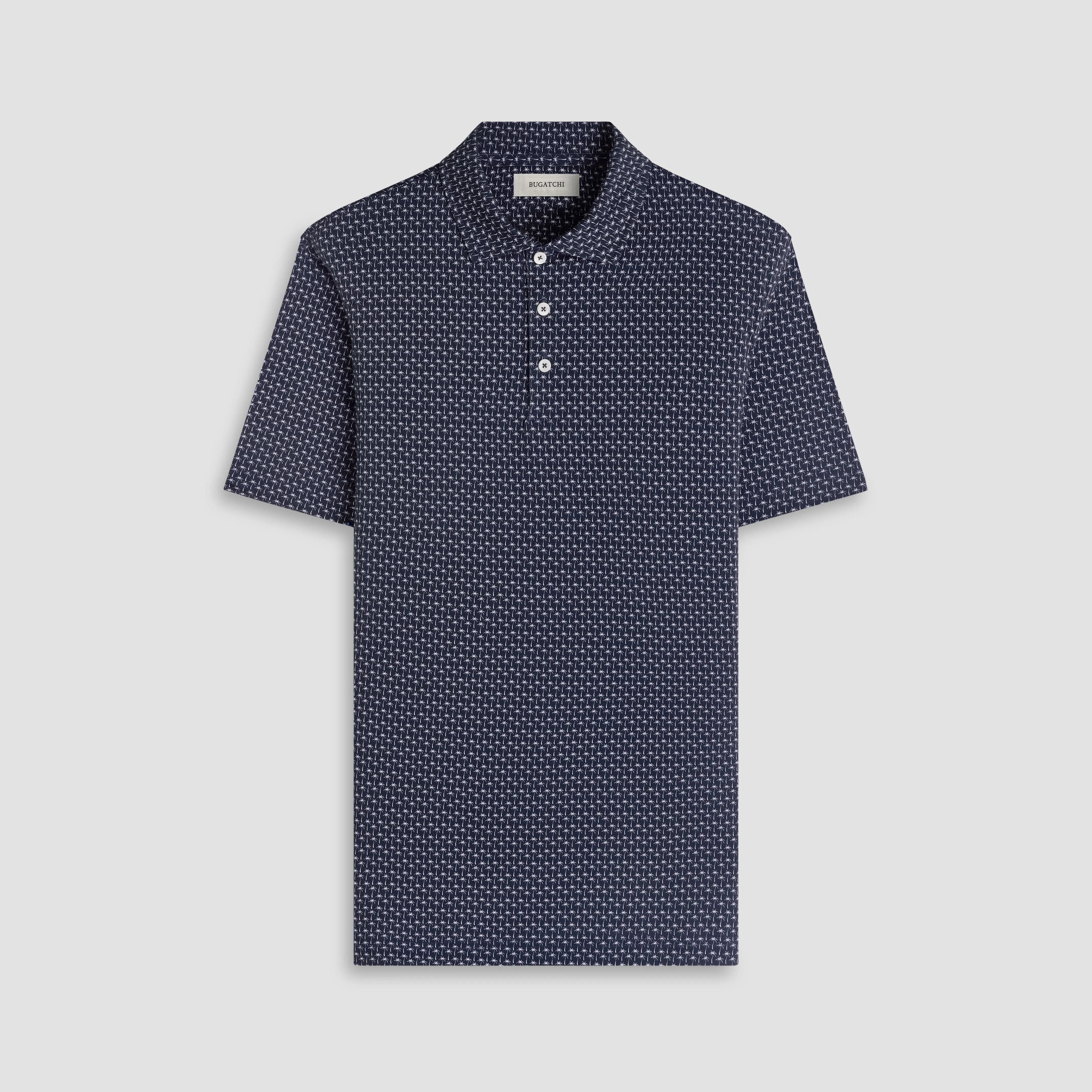 Victor OoohCotton Mini Palm Polo Shirt sold by Bugatchi