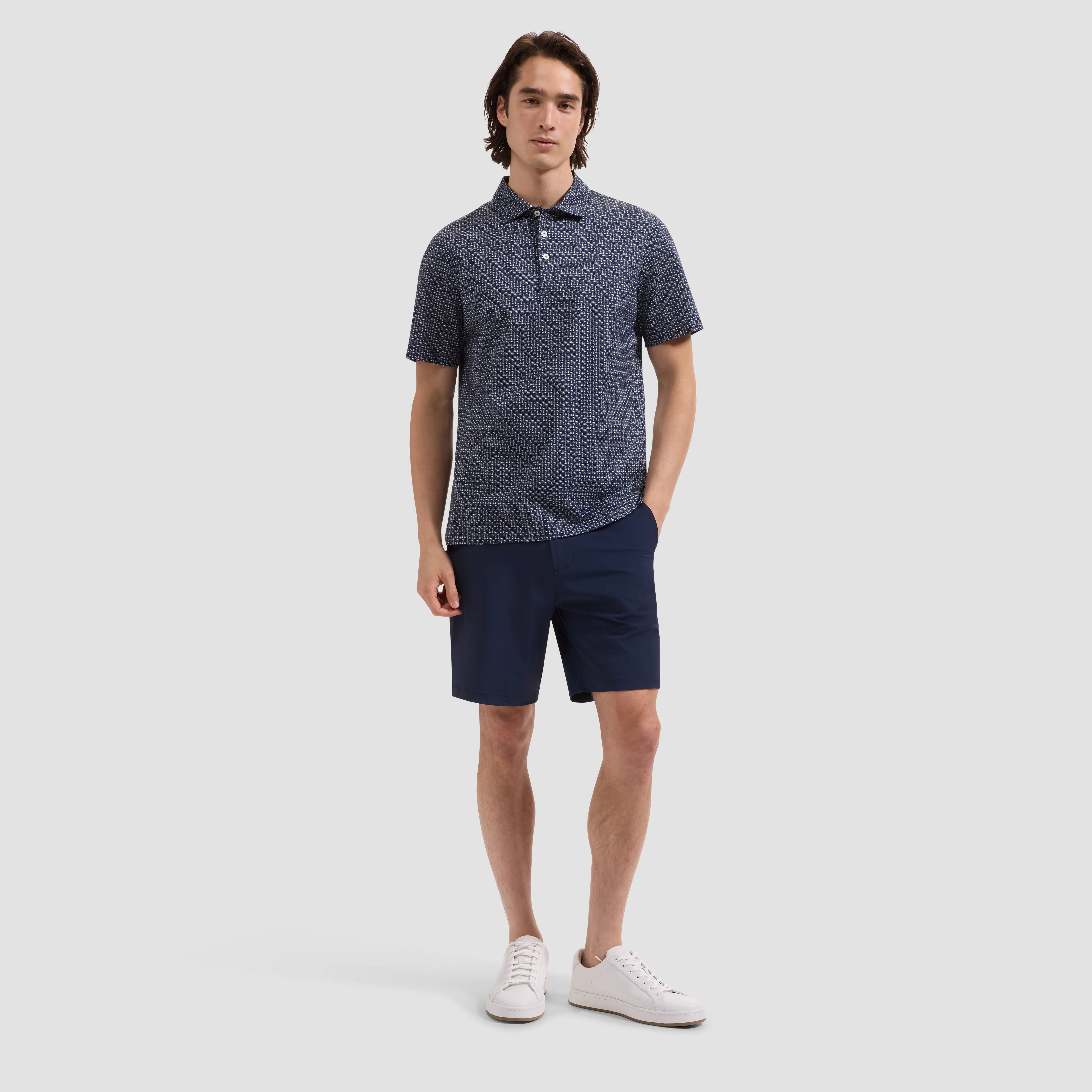 Victor OoohCotton Mini Palm Polo Shirt sold by Bugatchi product image thumbnail 4