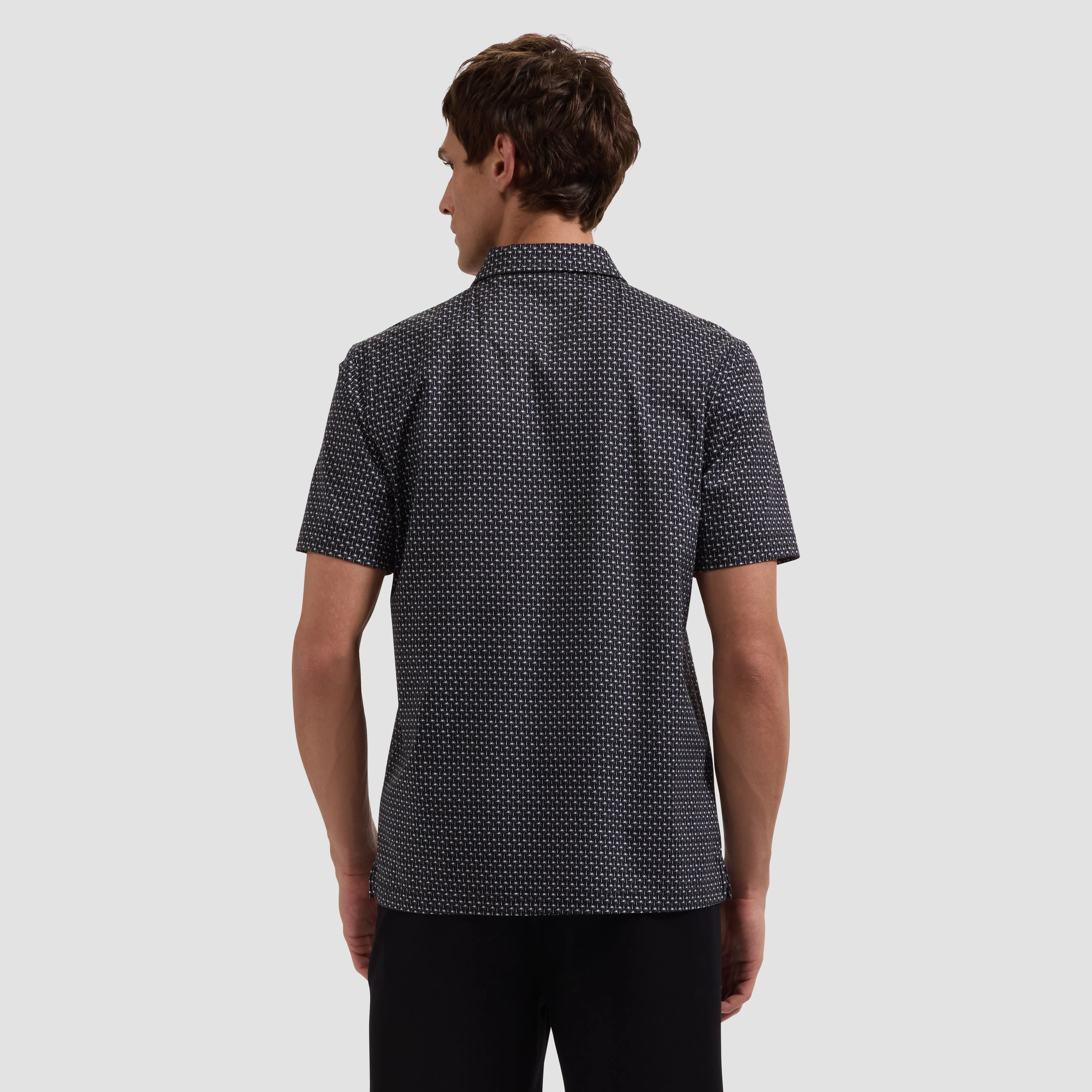 Victor OoohCotton Mini Palm Polo Shirt sold by Bugatchi product image thumbnail 3