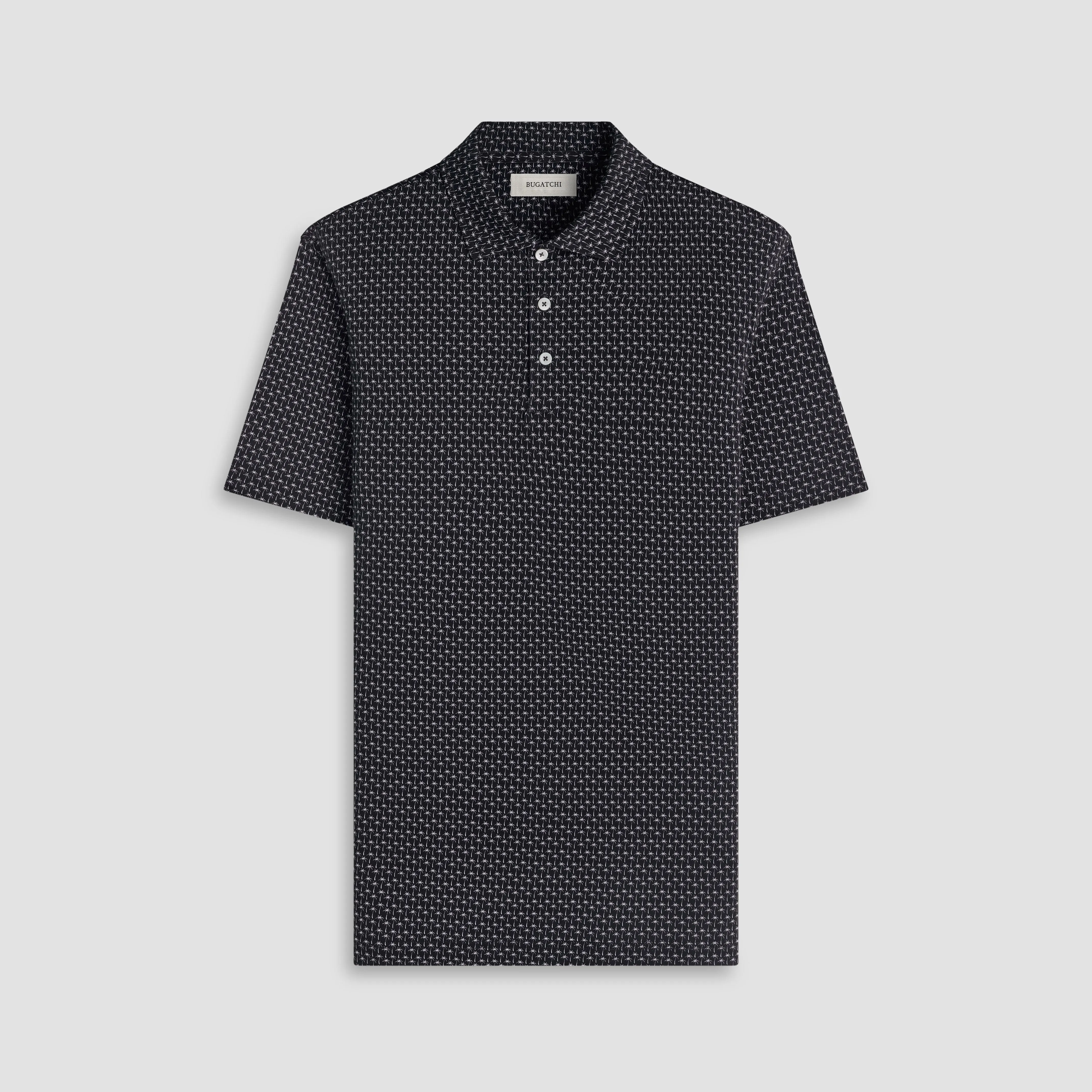 Victor OoohCotton Mini Palm Polo Shirt sold by Bugatchi