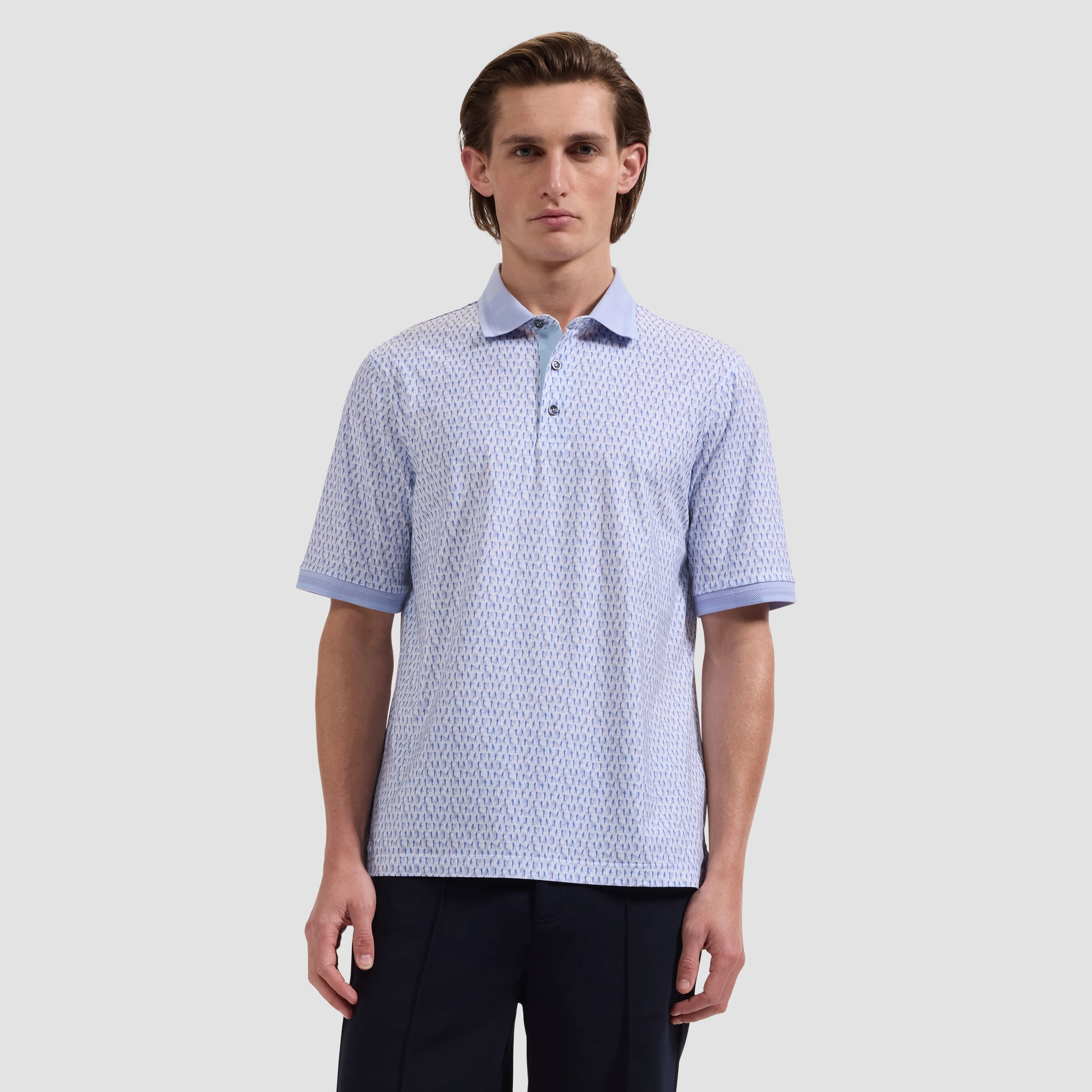 Vance OoohCotton Golfer Polo Shirt sold by Bugatchi product image thumbnail 2