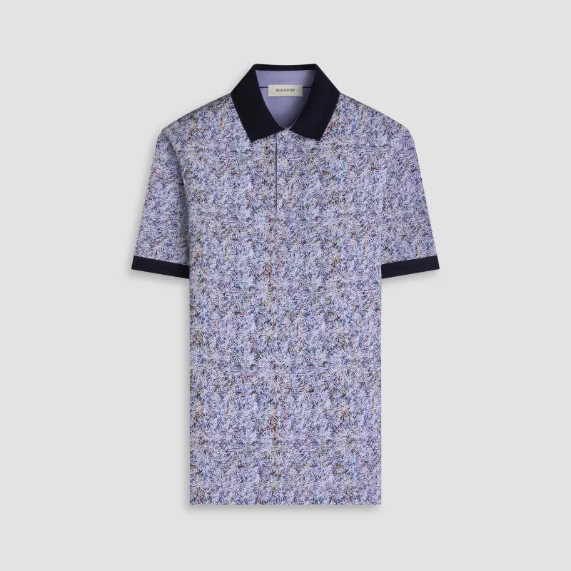 Vasco OoohCotton Leaf Print Polo Shirt made by Bugatchi