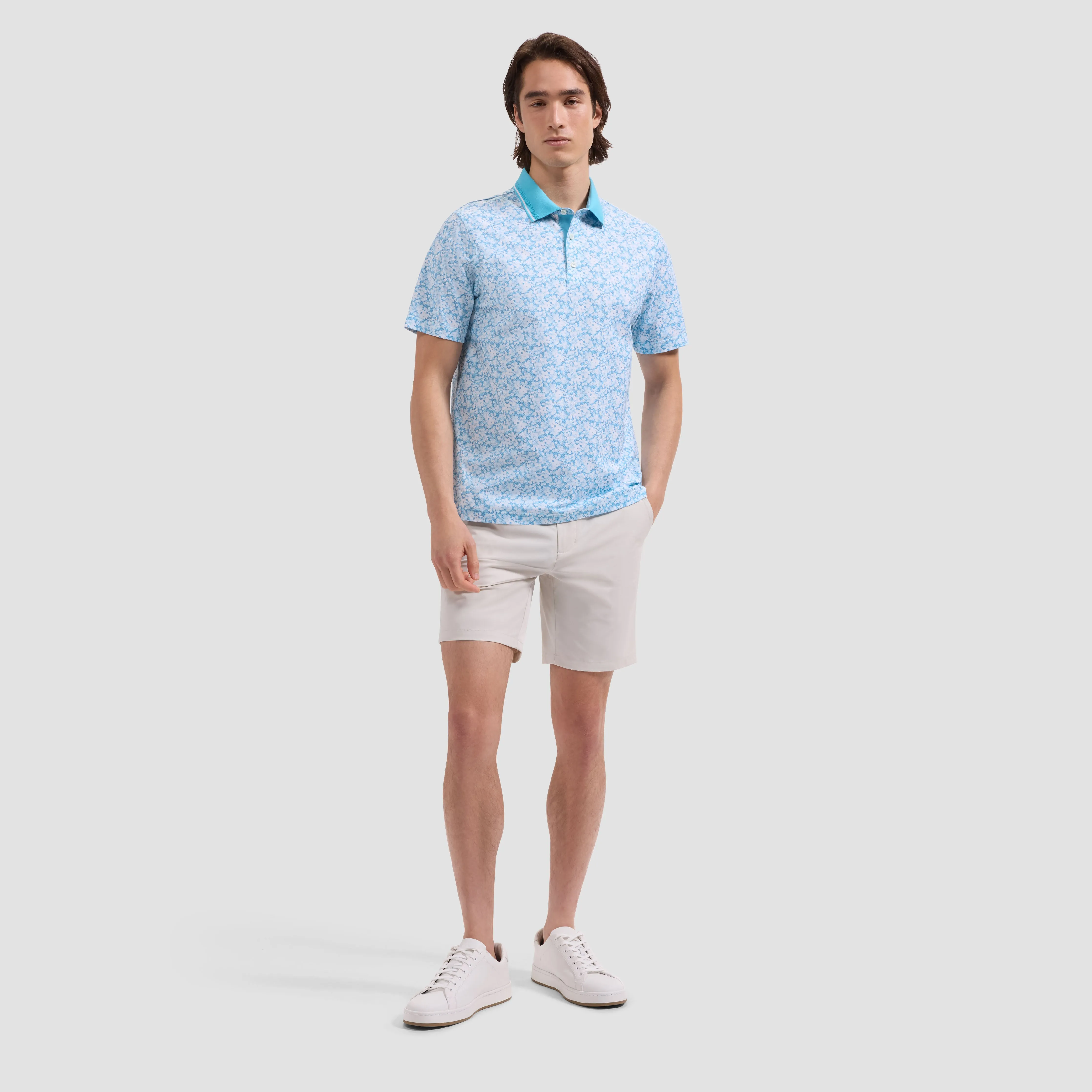 Vidal OoohCotton Floral Polo Shirt sold by Bugatchi product image thumbnail 4
