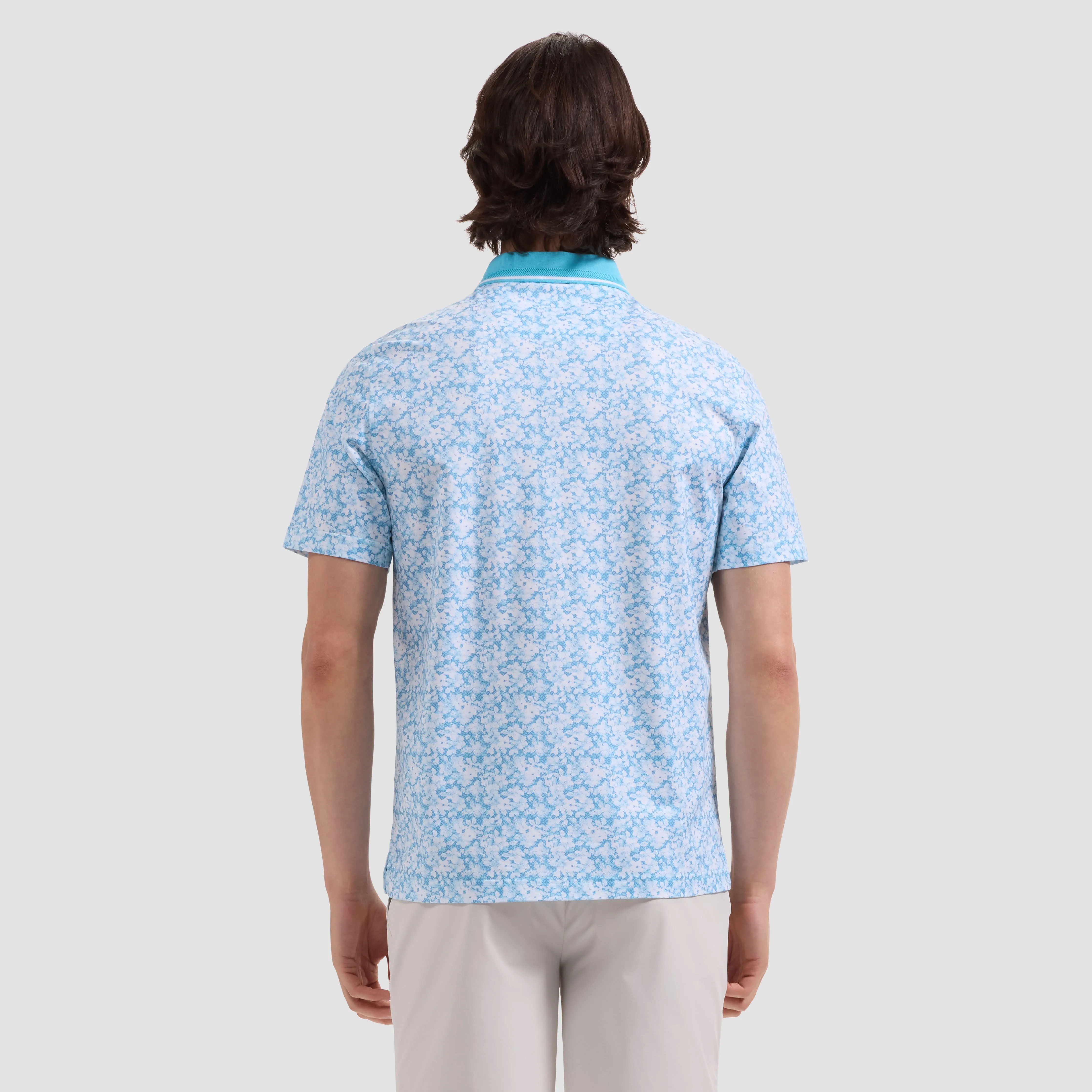 Vidal OoohCotton Floral Polo Shirt sold by Bugatchi product image thumbnail 3