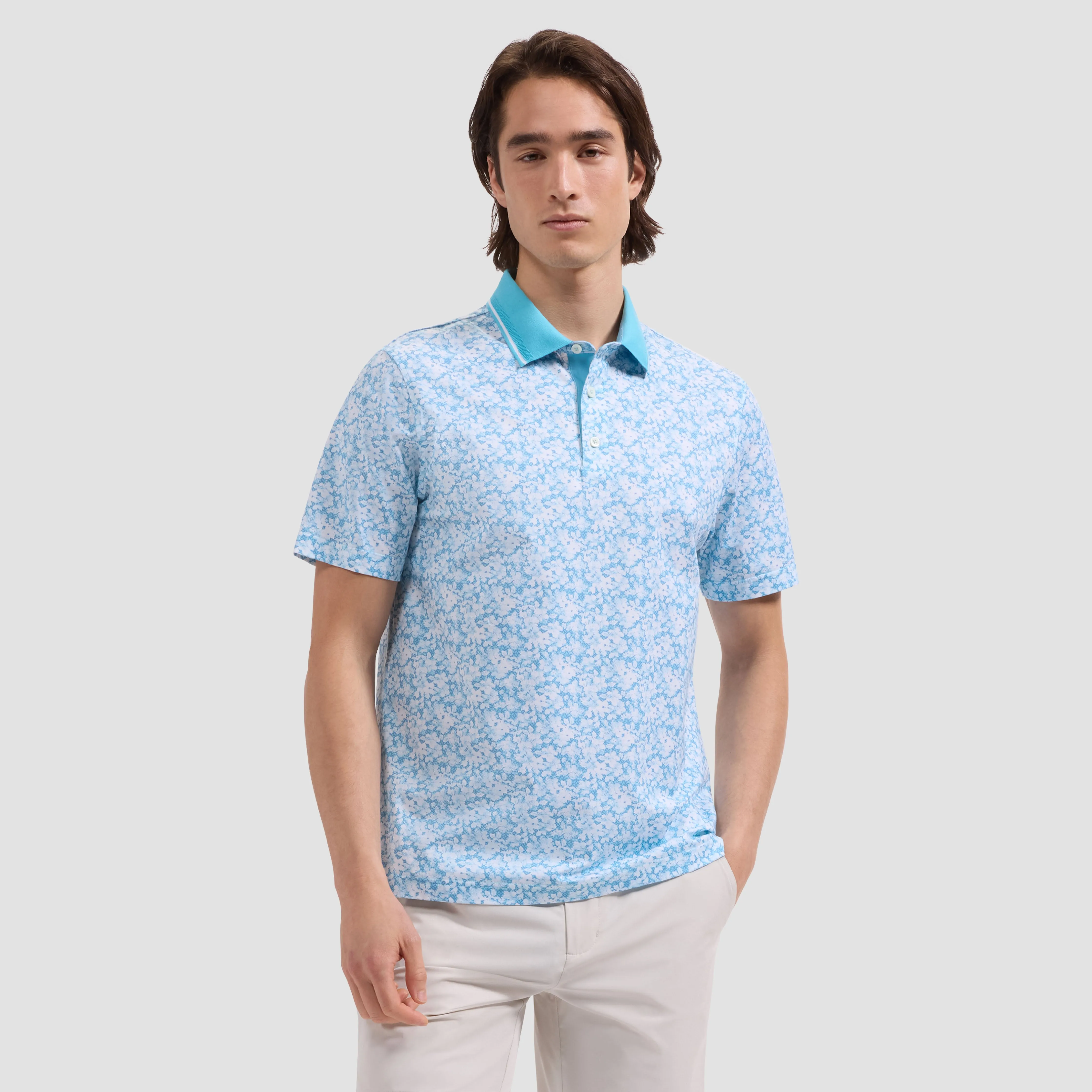 Vidal OoohCotton Floral Polo Shirt sold by Bugatchi product image thumbnail 2