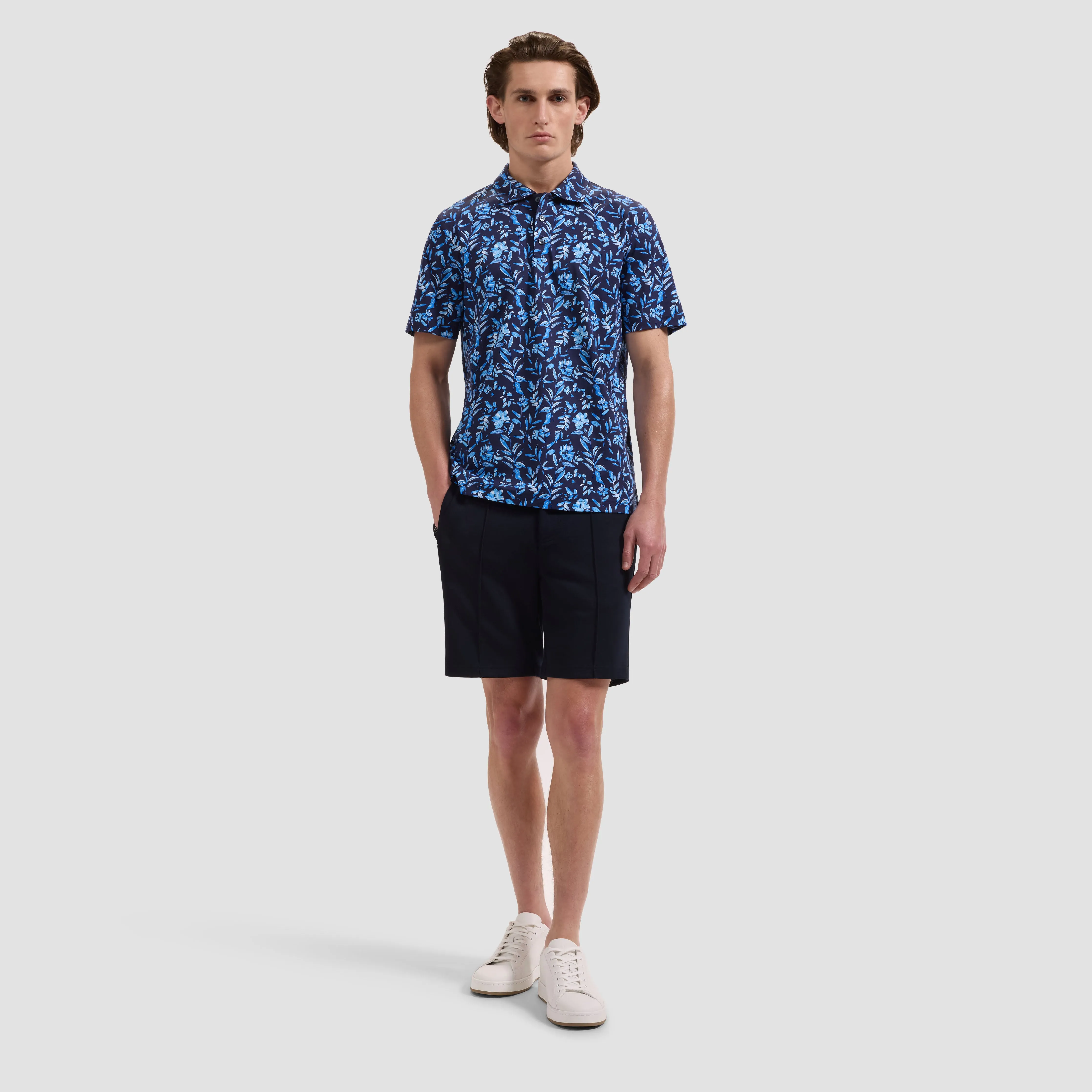 Hendrix Floral Polo Shirt sold by Bugatchi product image thumbnail 4