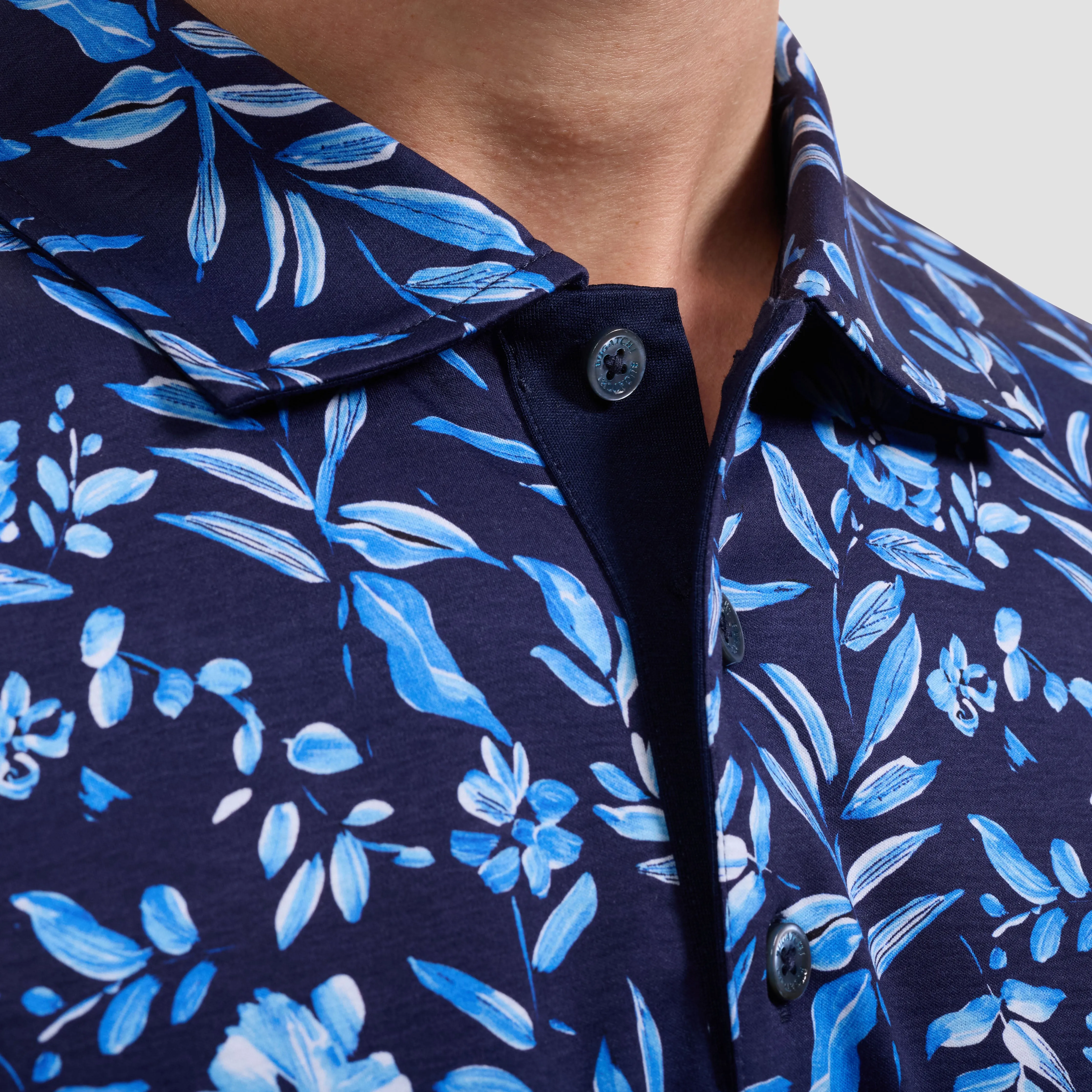Hendrix Floral Polo Shirt sold by Bugatchi product image thumbnail 5