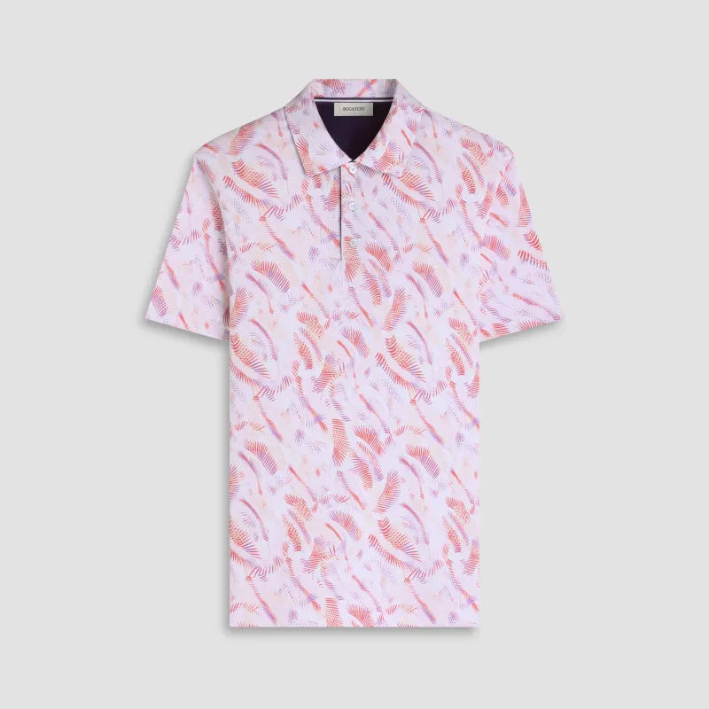 Hendrix Palm Print Polo Shirt sold by Bugatchi