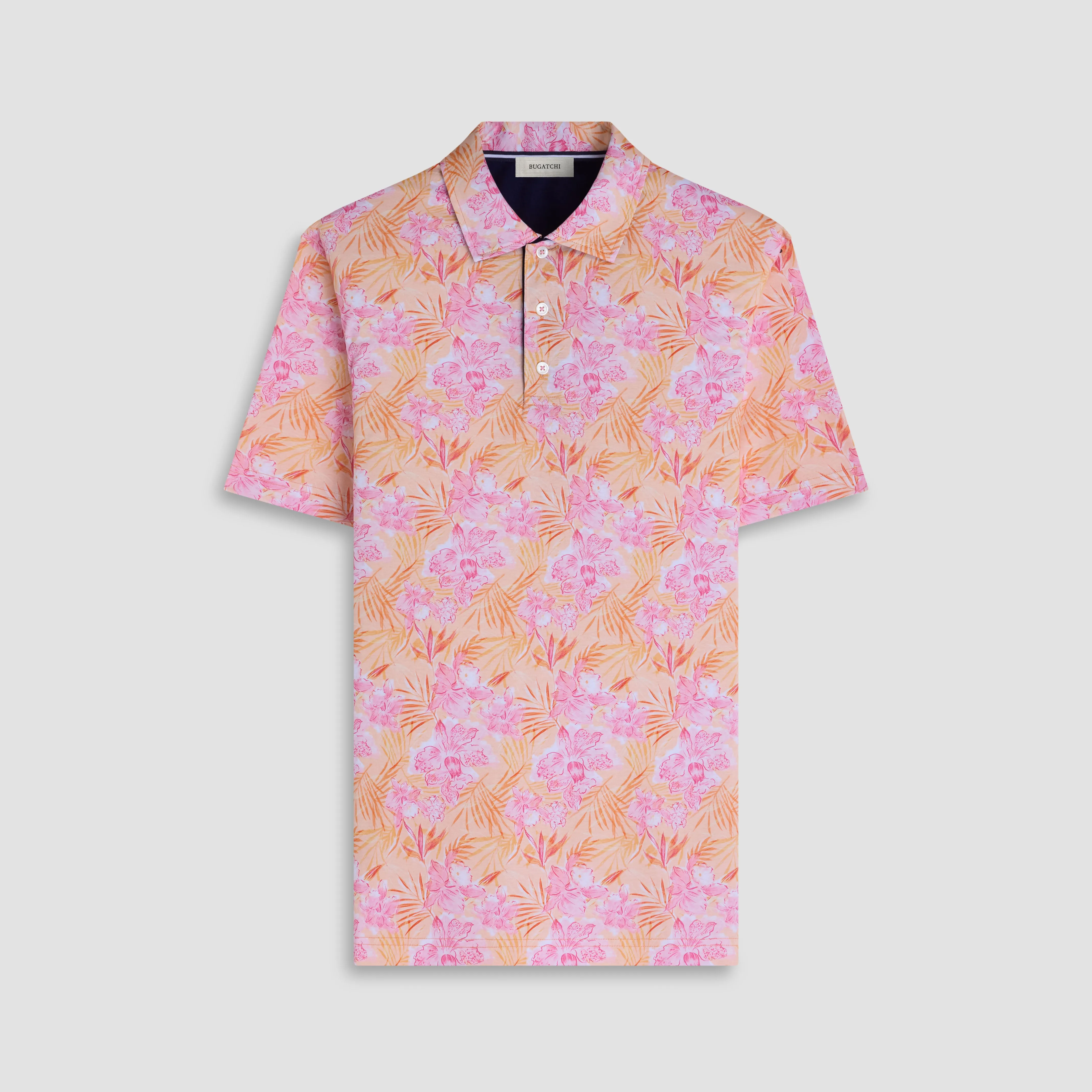 Hendrix Tropical Floral Polo Shirt sold by Bugatchi