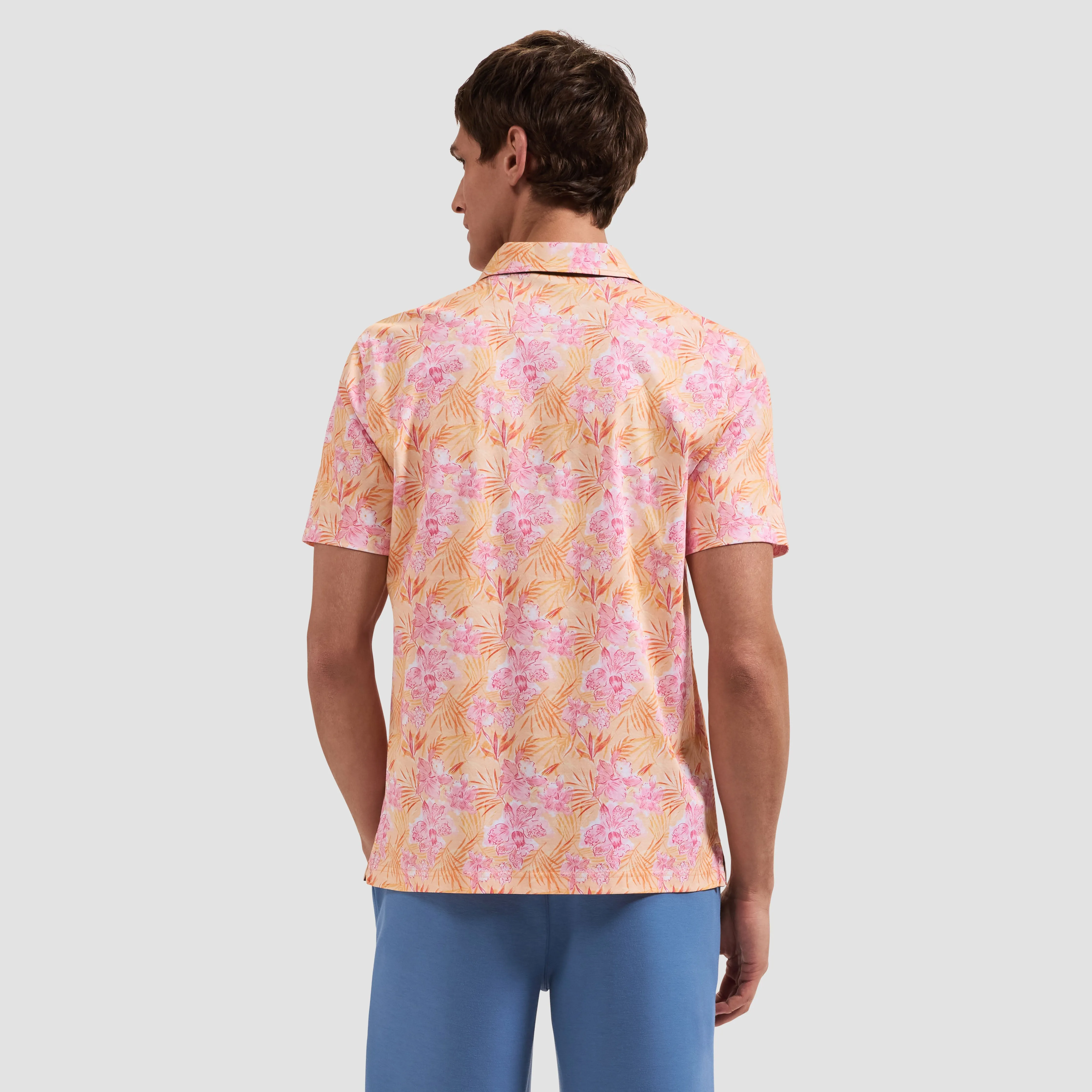 Hendrix Tropical Floral Polo Shirt sold by Bugatchi product image thumbnail 3