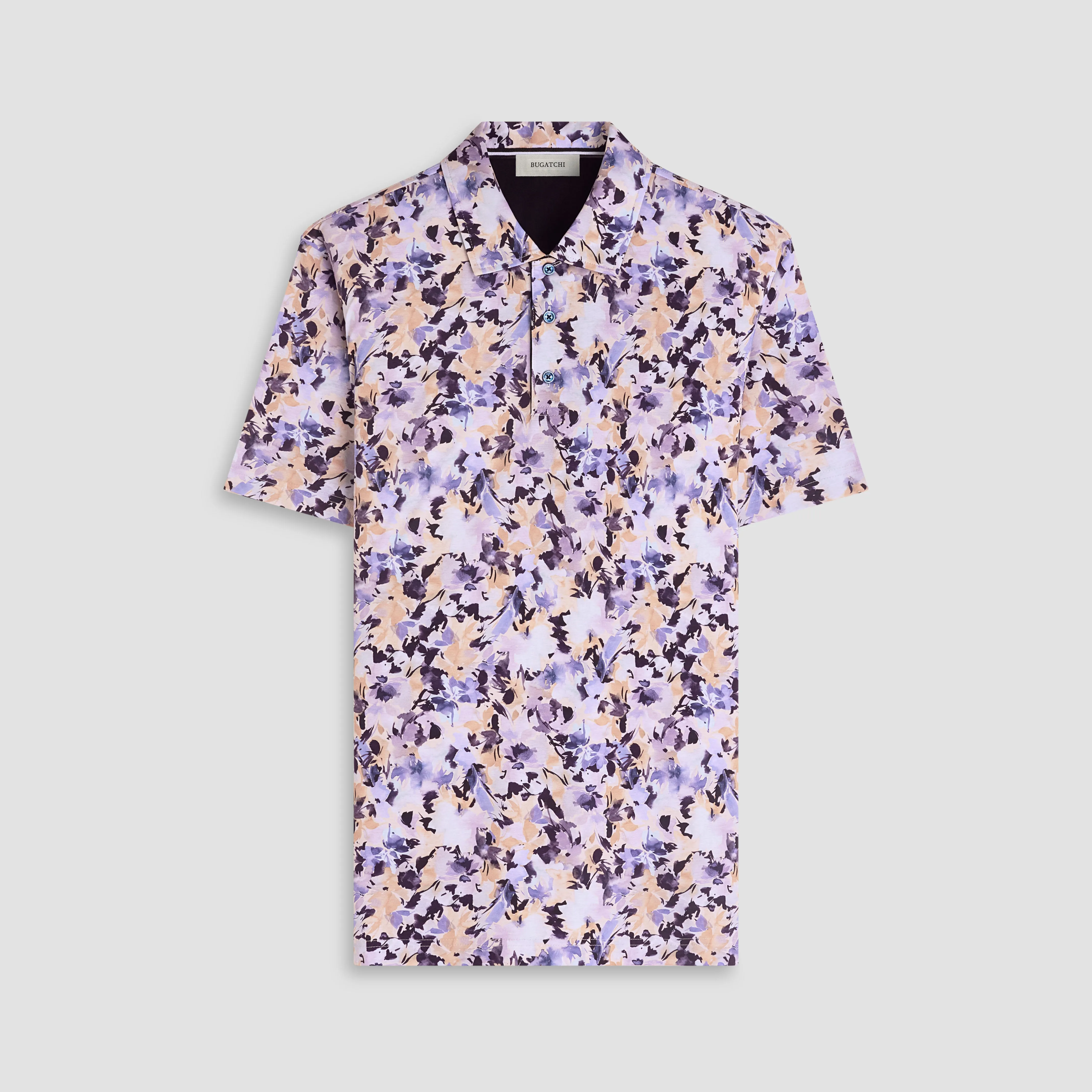 Hendrix Watercolor Floral Polo Shirt sold by Bugatchi