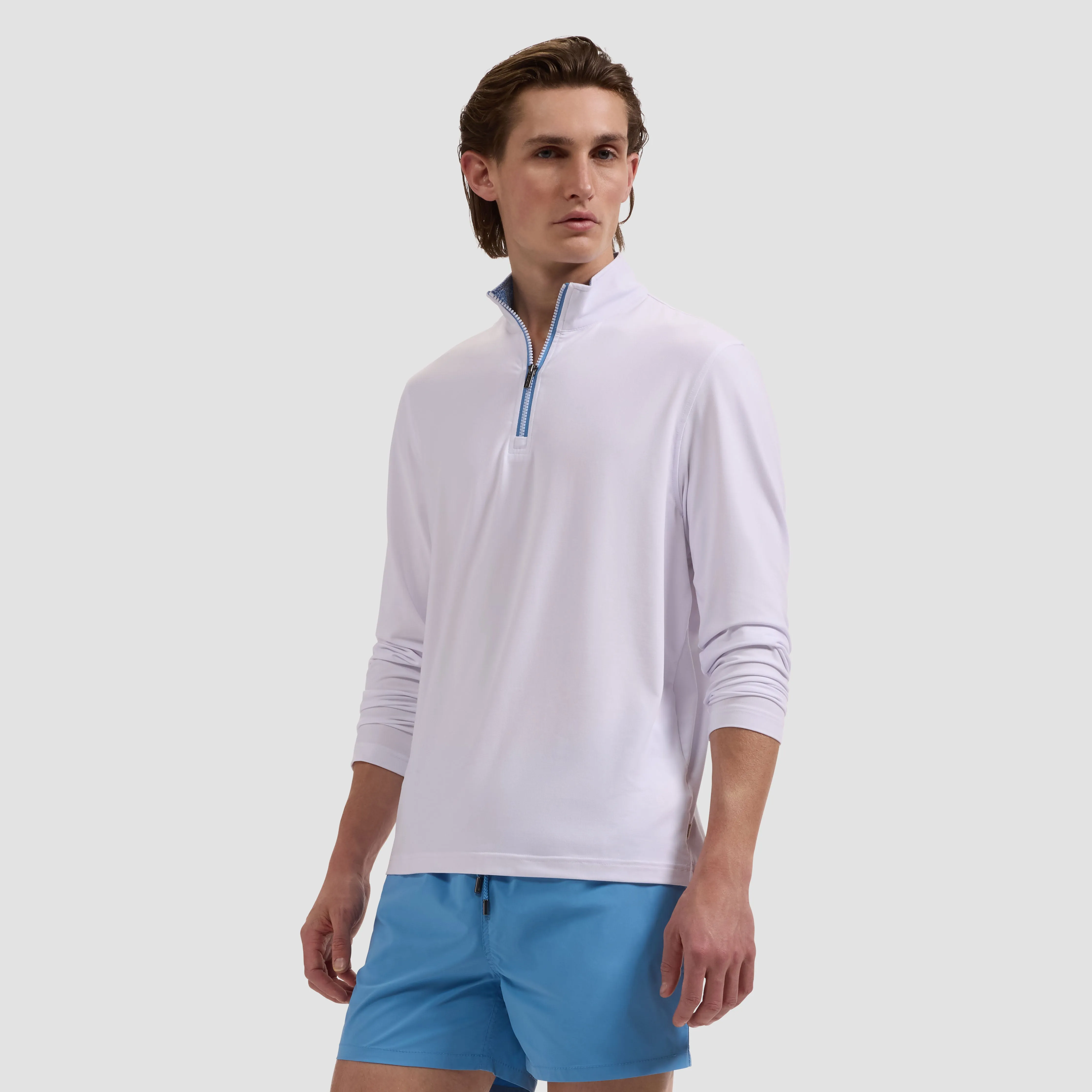 UV50 Performance Quarter Zip Pullover sold by Bugatchi product image thumbnail 2