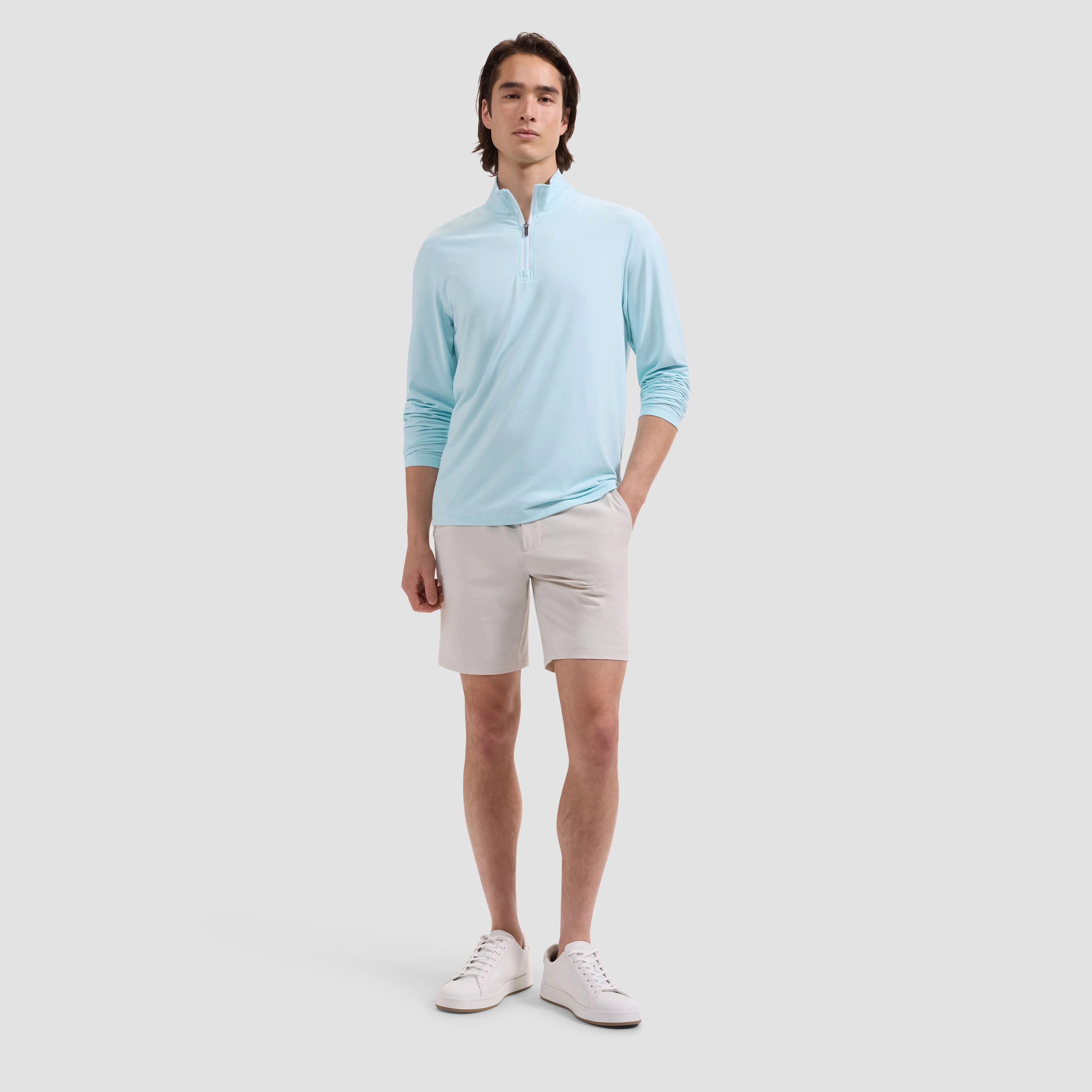 UV50 Performance Quarter Zip Pullover sold by Bugatchi product image thumbnail 4