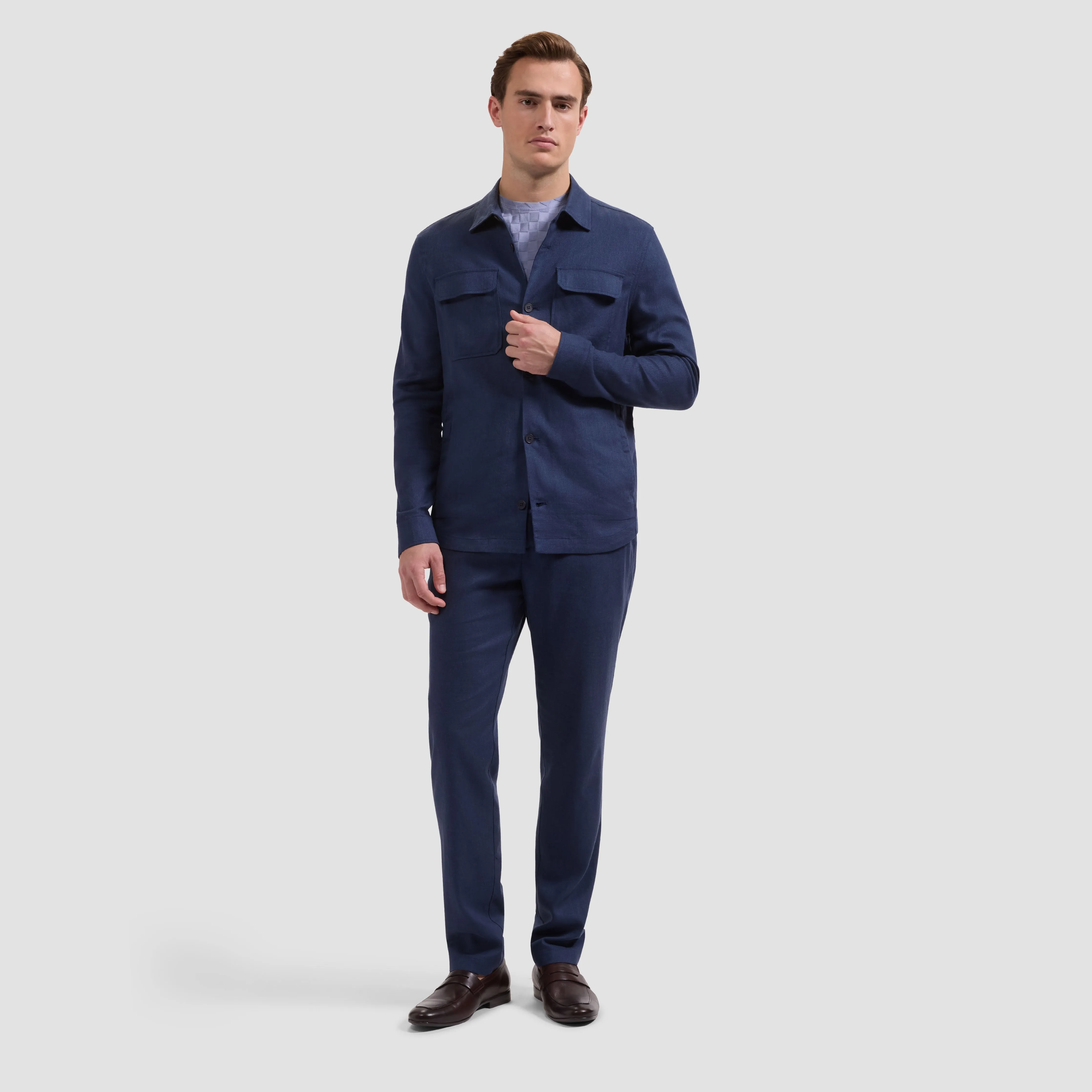 Aerolinen Shirt Jacket sold by Bugatchi product image thumbnail 4