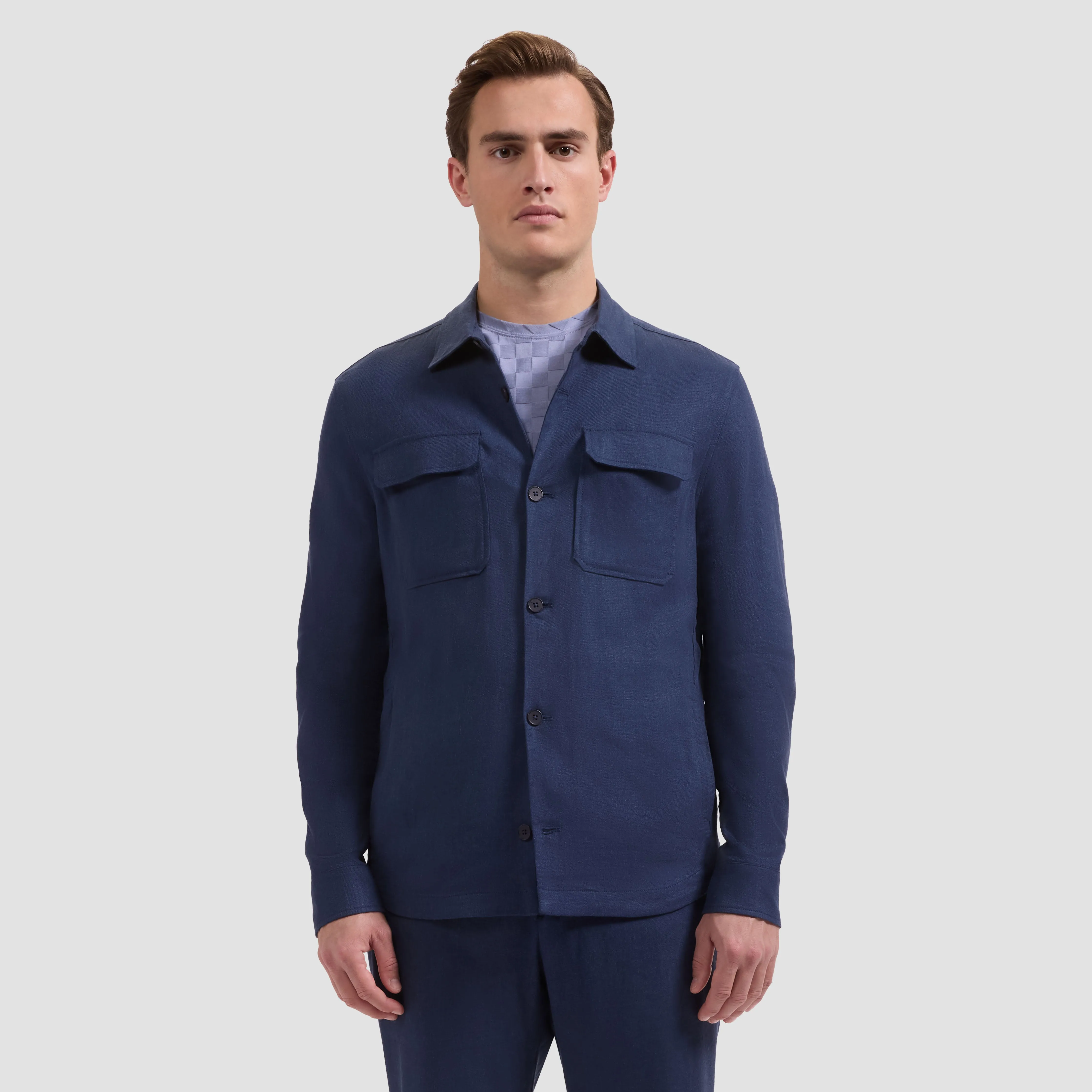 Aerolinen Shirt Jacket sold by Bugatchi product image thumbnail 2