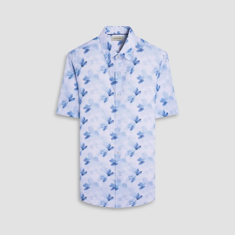 Orson Watercolor Floral Short-Sleeve Shirt sold by Bugatchi