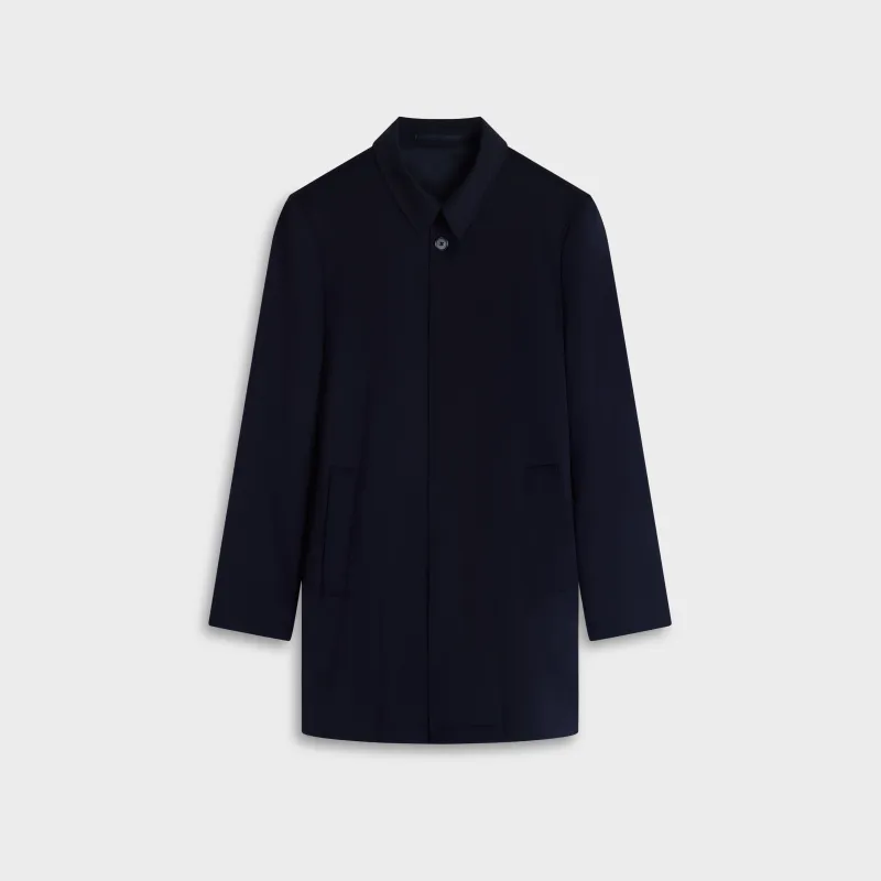 Solid Wool Coat made by Bugatchi