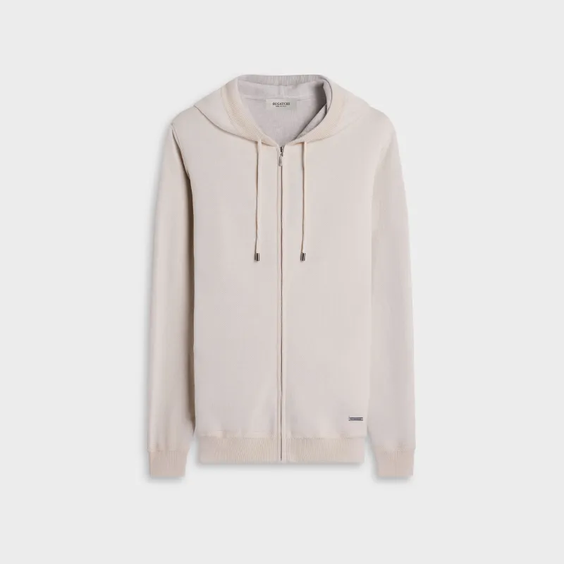 Solid Full-Zip Hoodie Sweater made by Bugatchi
