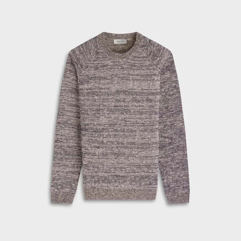 Marled Crewneck Sweater made by Bugatchi