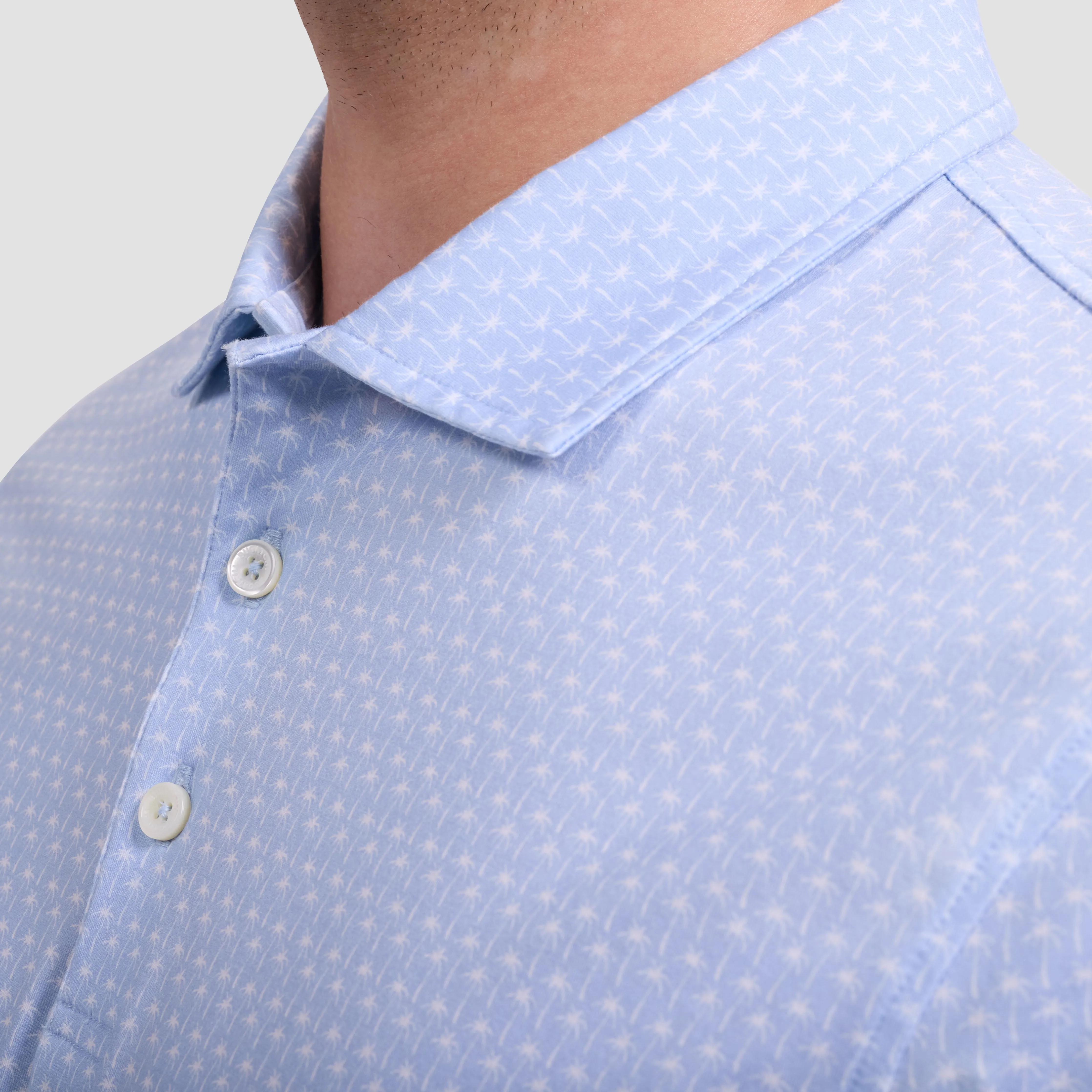 Victor OoohCotton Mini Palm Polo Shirt sold by Bugatchi product image thumbnail 5