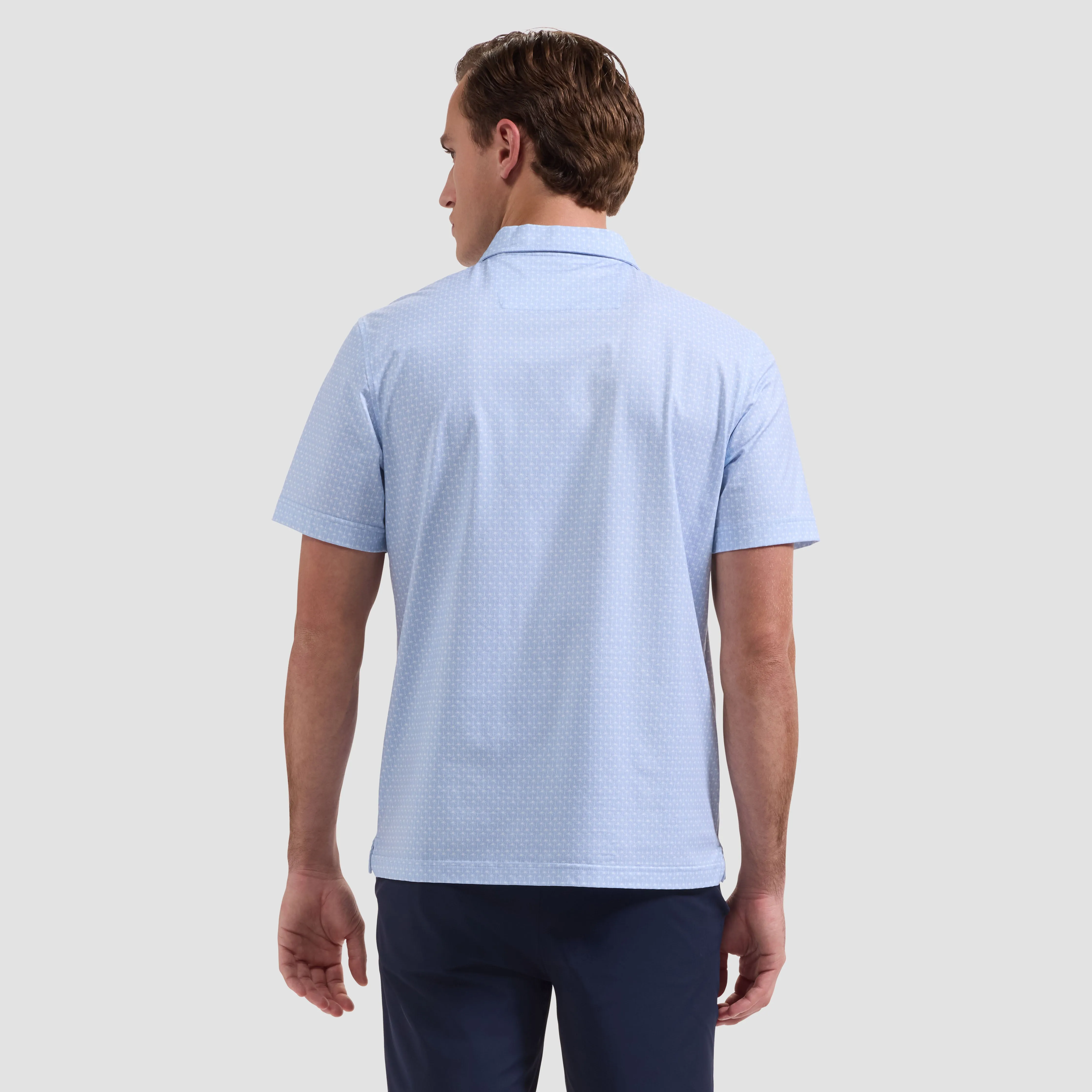 Victor OoohCotton Mini Palm Polo Shirt sold by Bugatchi product image thumbnail 3
