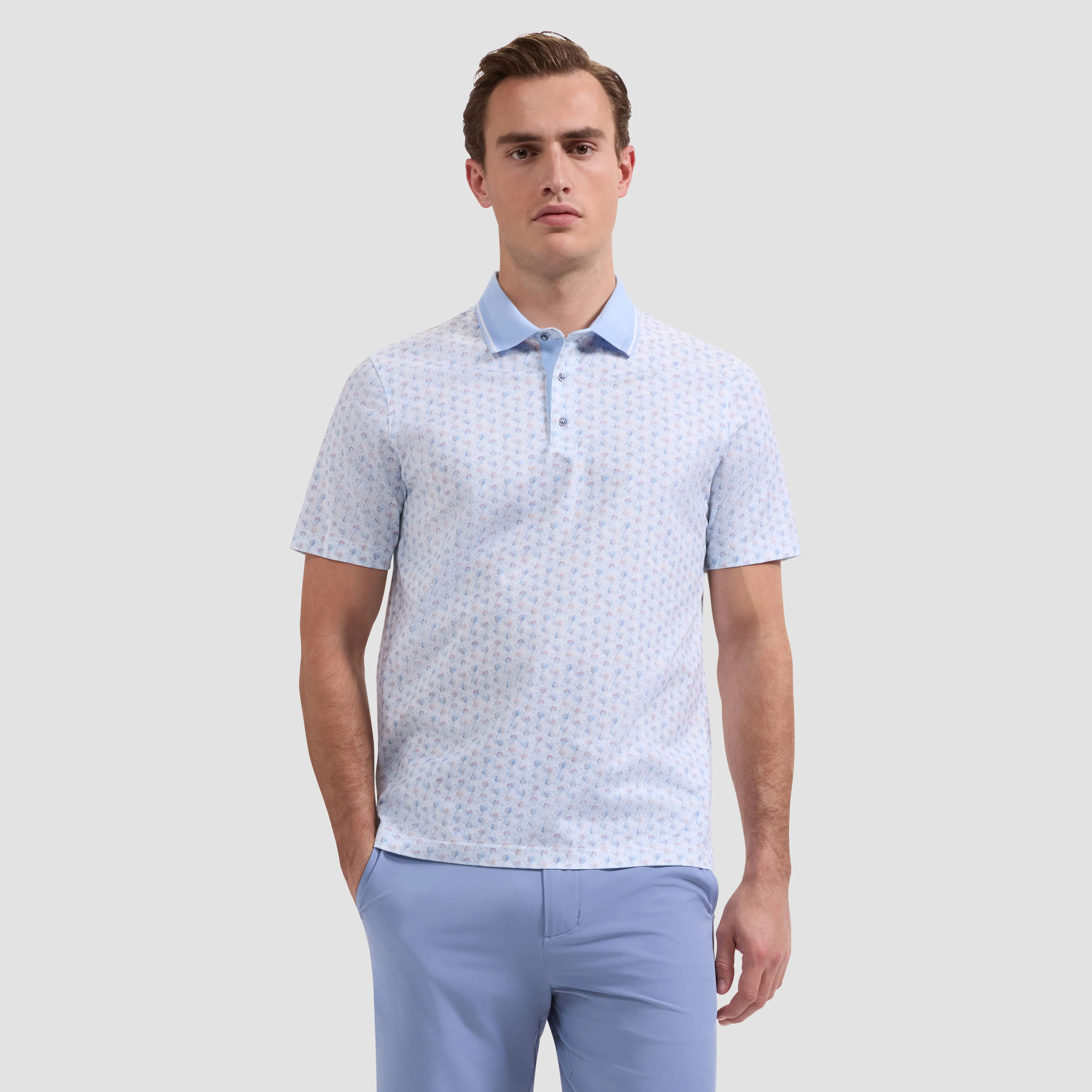 Vidal OoohCotton Floral Polo Shirt sold by Bugatchi product image thumbnail 2