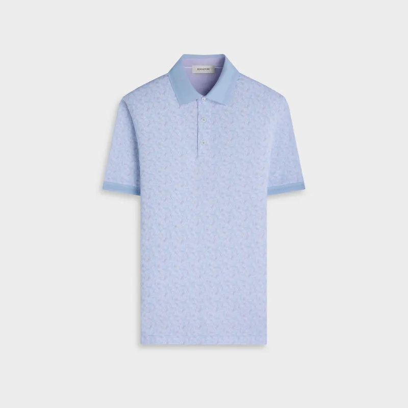 Vasco OoohCotton Leaf Print Polo Shirt made by Bugatchi