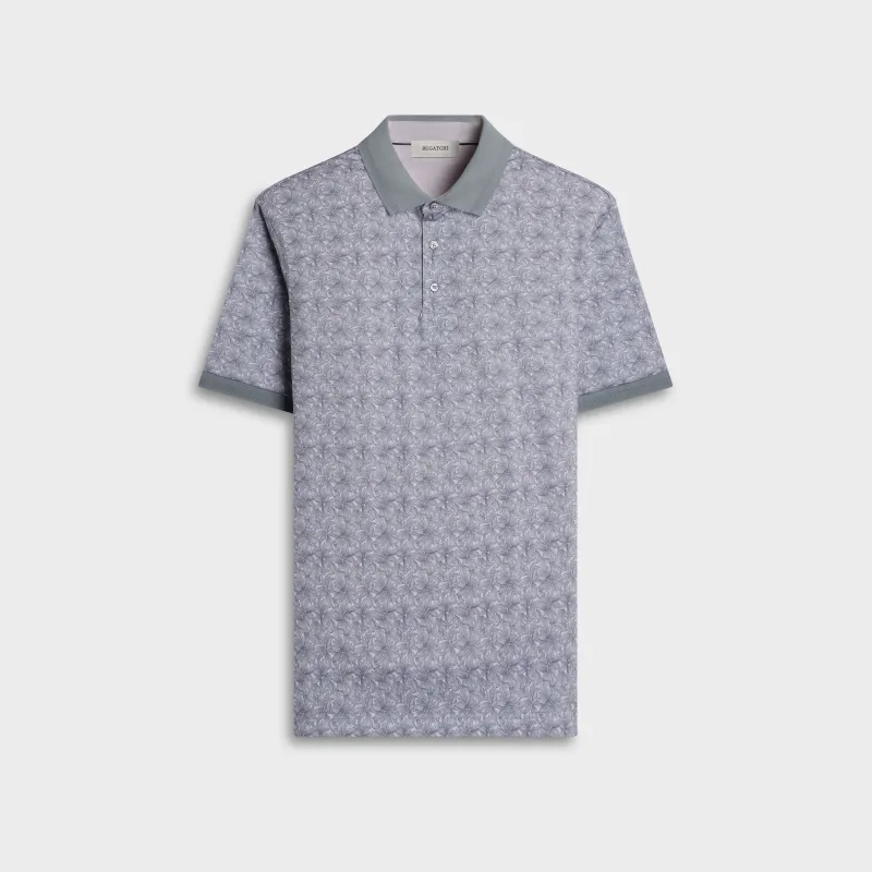 Vasco OoohCotton Leaf Print Polo Shirt made by Bugatchi