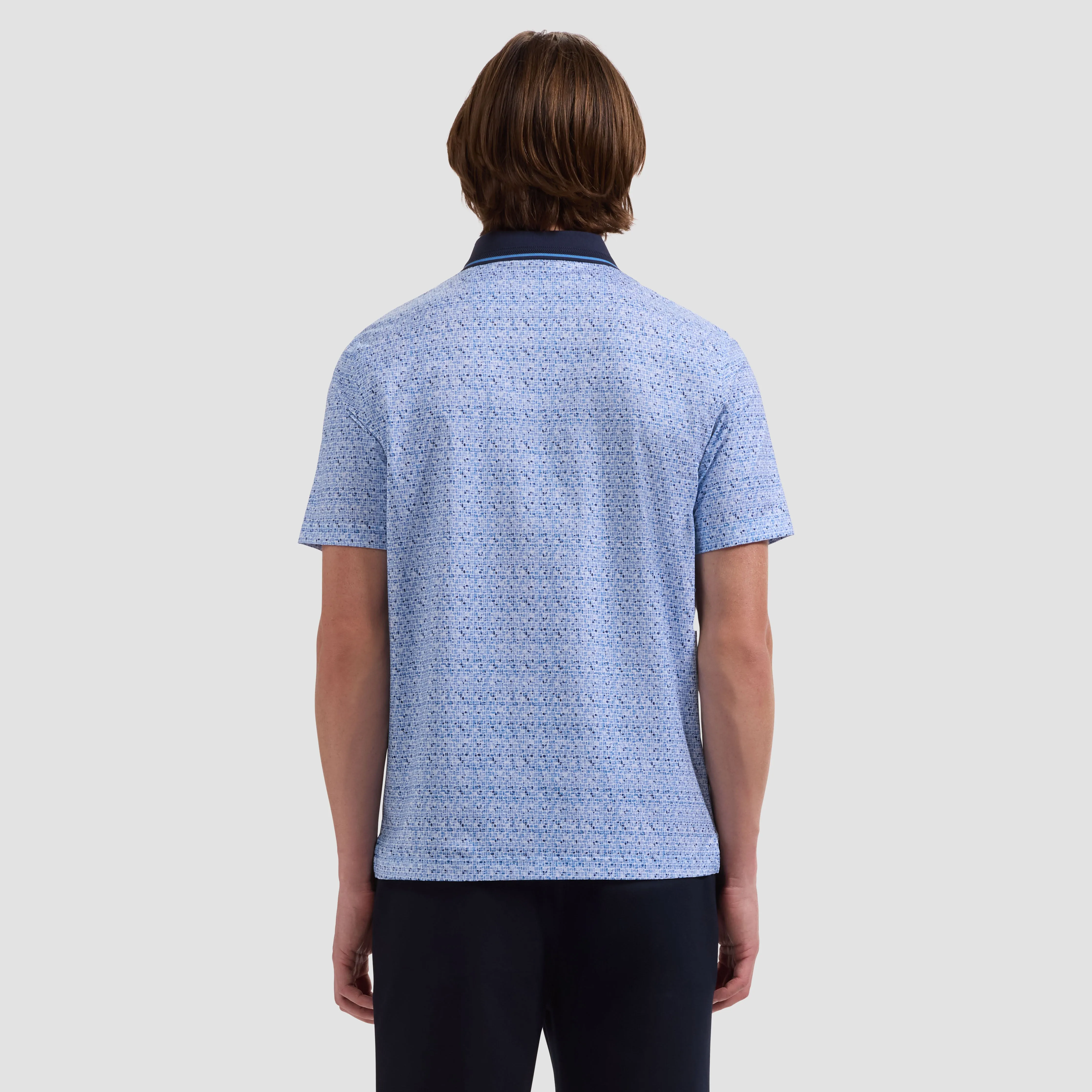 Vidal OoohCotton Mosaic Polo Shirt sold by Bugatchi product image thumbnail 3
