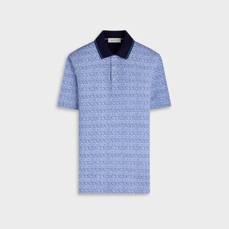 Vidal OoohCotton Mosaic Polo Shirt made by Bugatchi