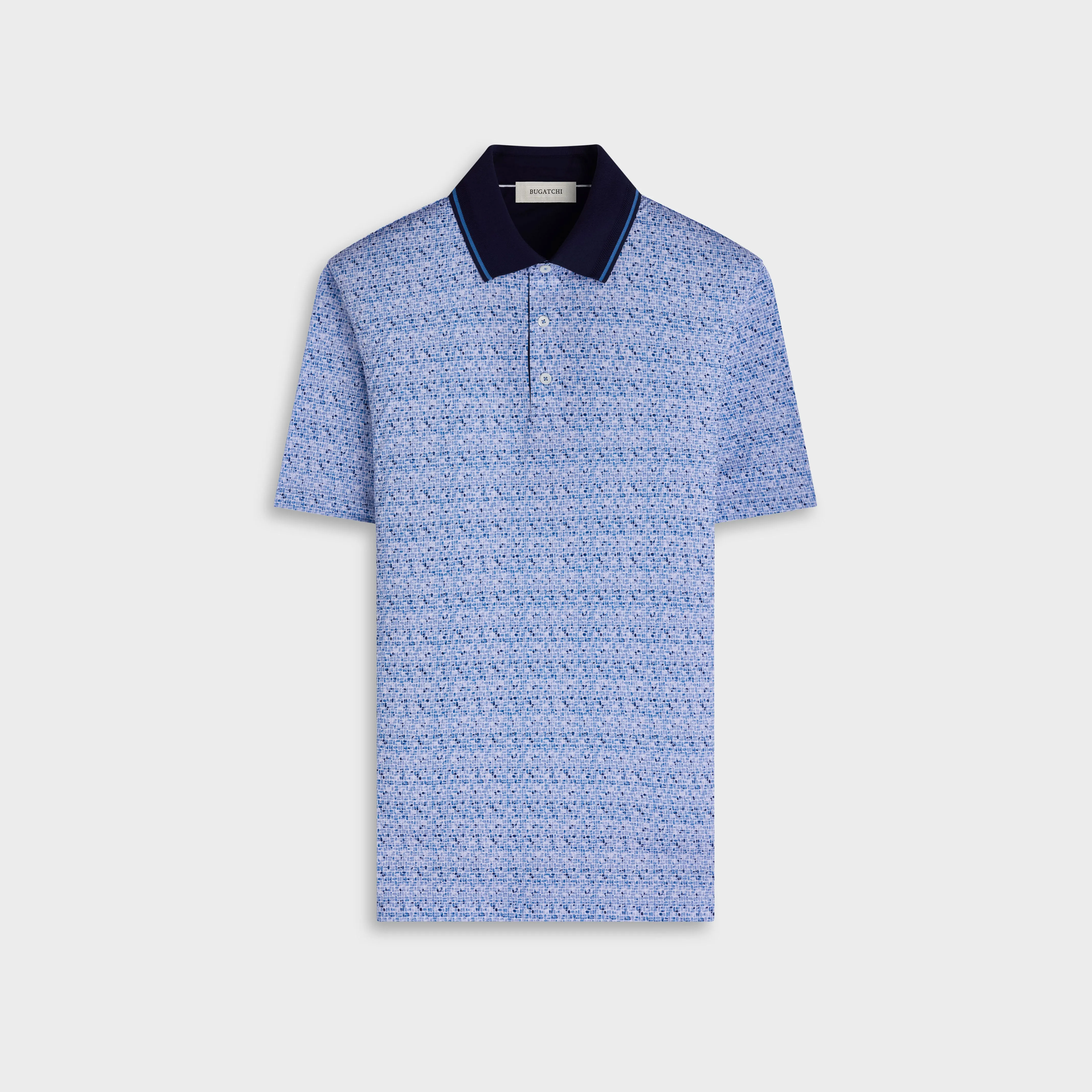 Vidal OoohCotton Mosaic Polo Shirt sold by Bugatchi