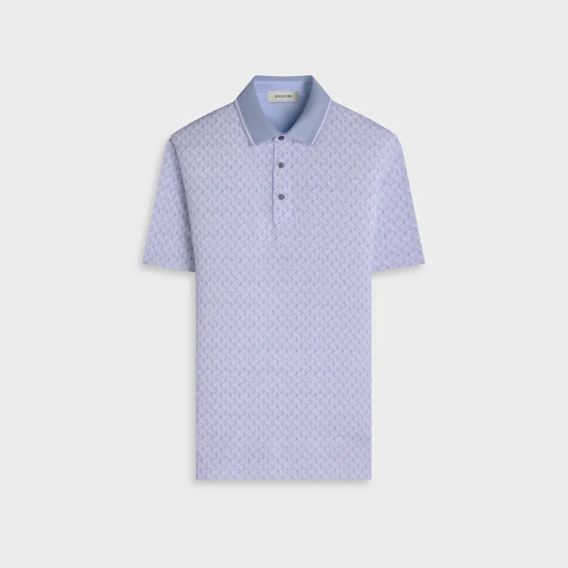 Vidal OoohCotton Geometric Polo Shirt made by Bugatchi