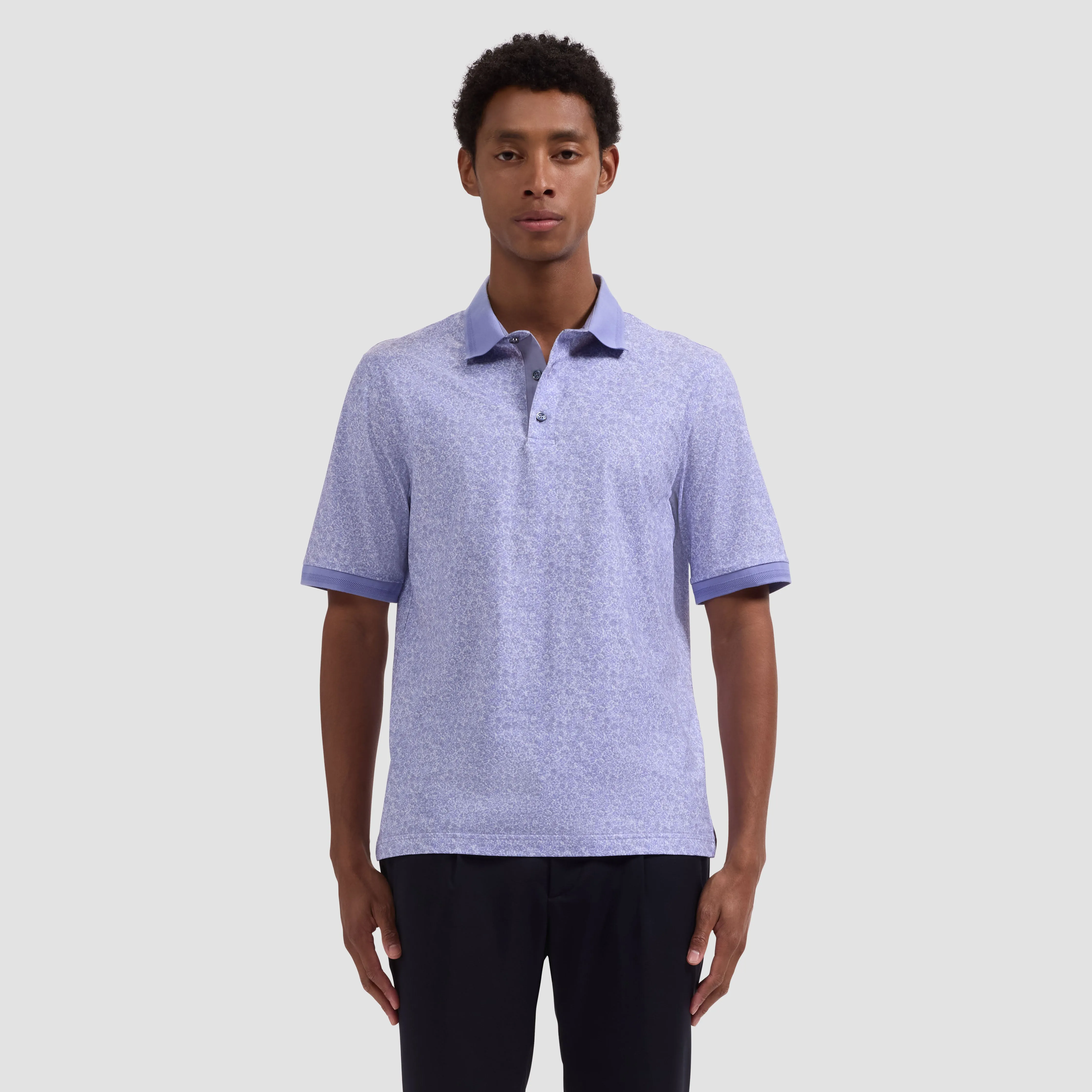 Vasco OoohCotton Floral Polo Shirt sold by Bugatchi product image thumbnail 2