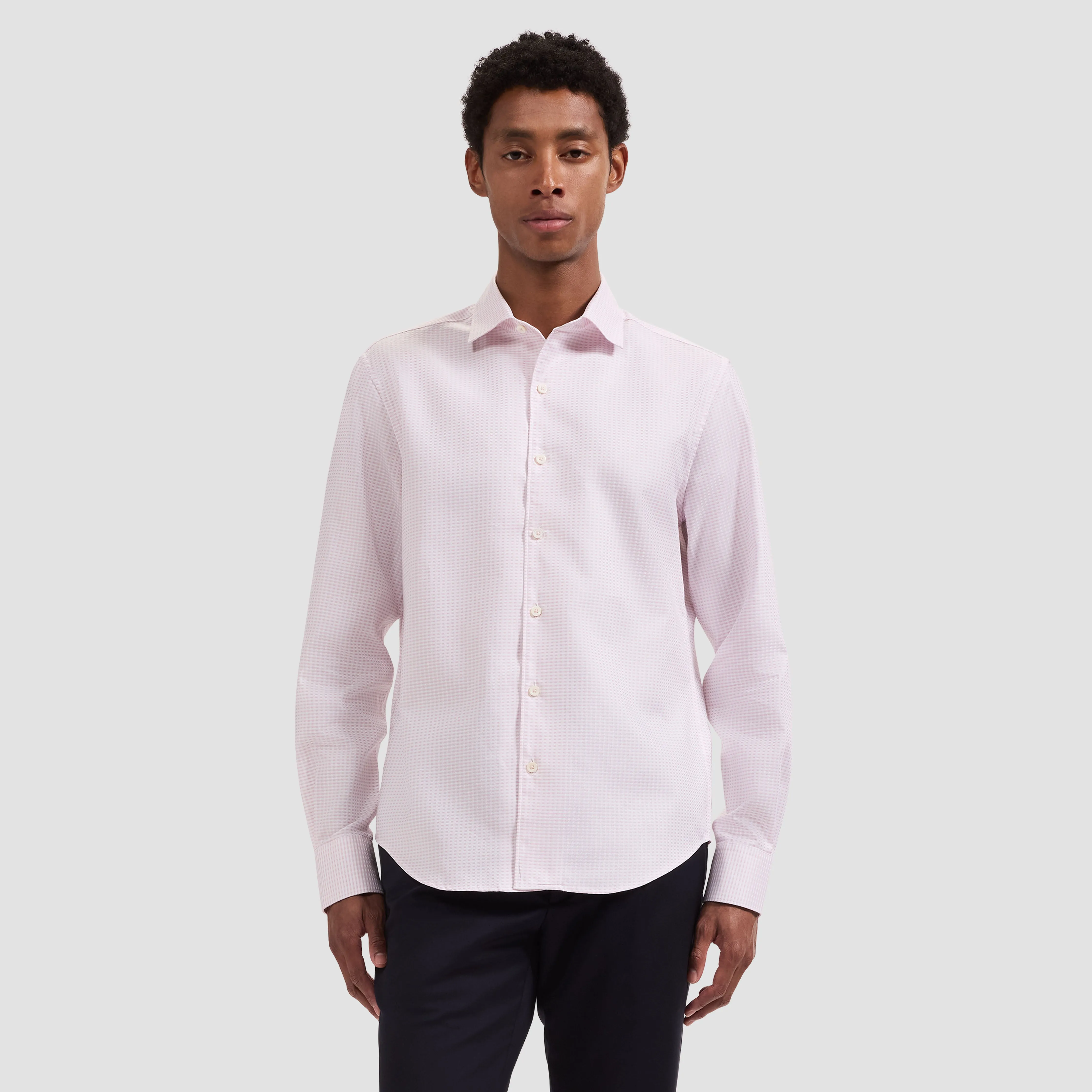 Alvin Mini Check Shirt sold by Bugatchi product image thumbnail 2