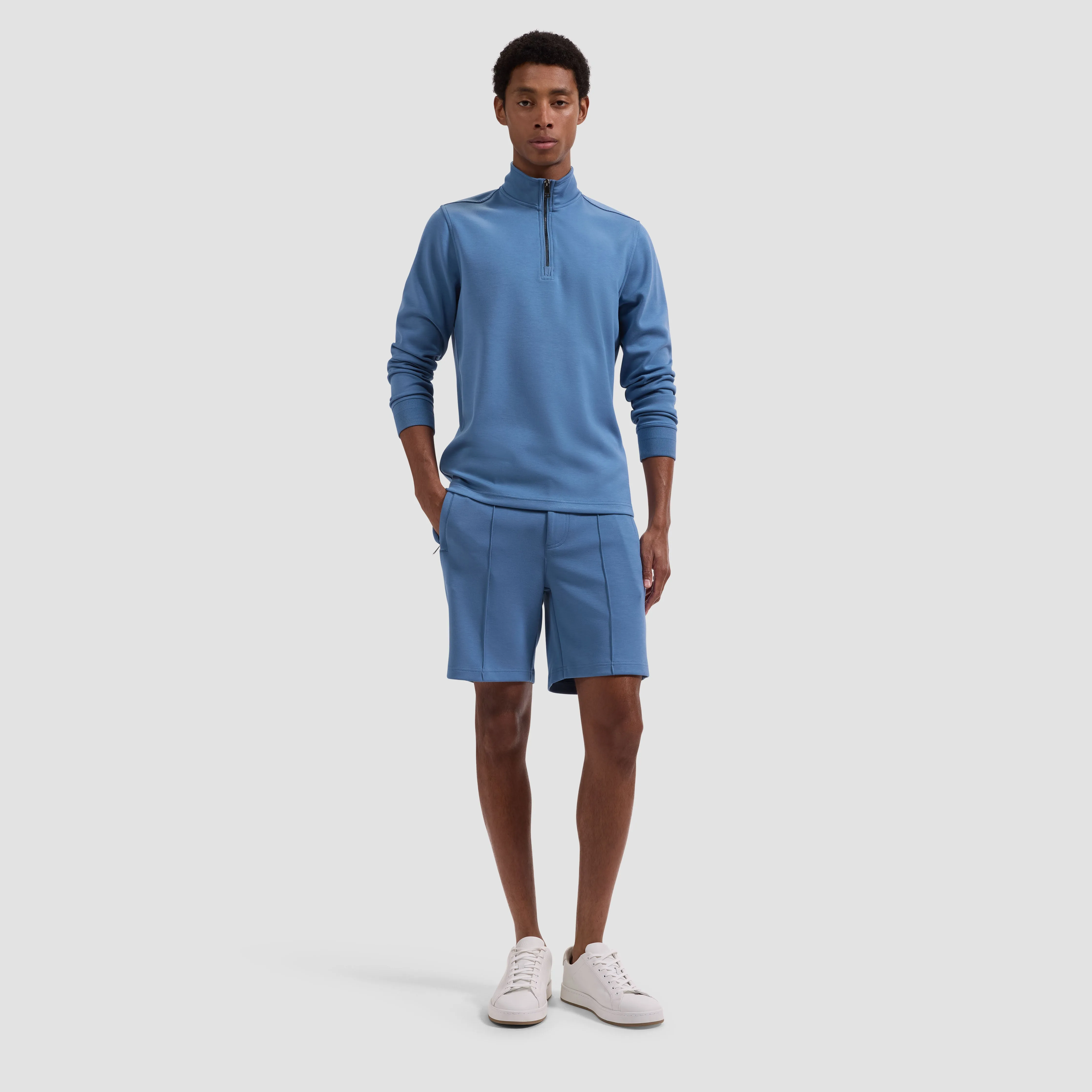 Soft Touch Quarter-Zip Mock Neck Pullover sold by Bugatchi product image thumbnail 4