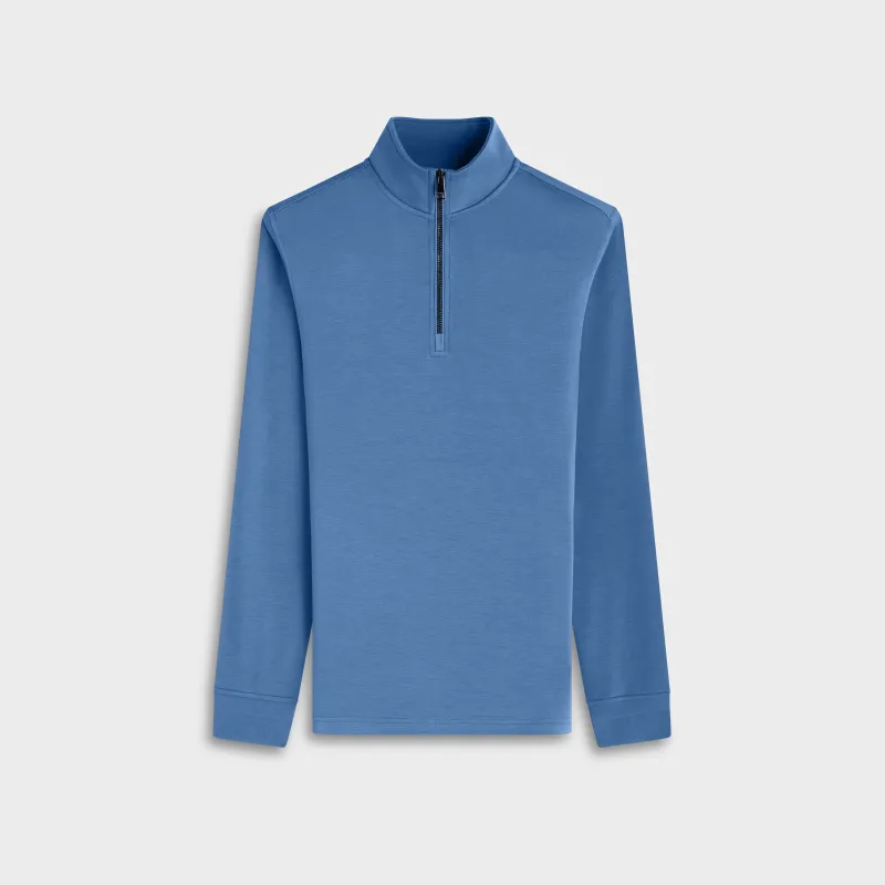 Soft Touch Quarter-Zip Mock Neck Pullover made by Bugatchi
